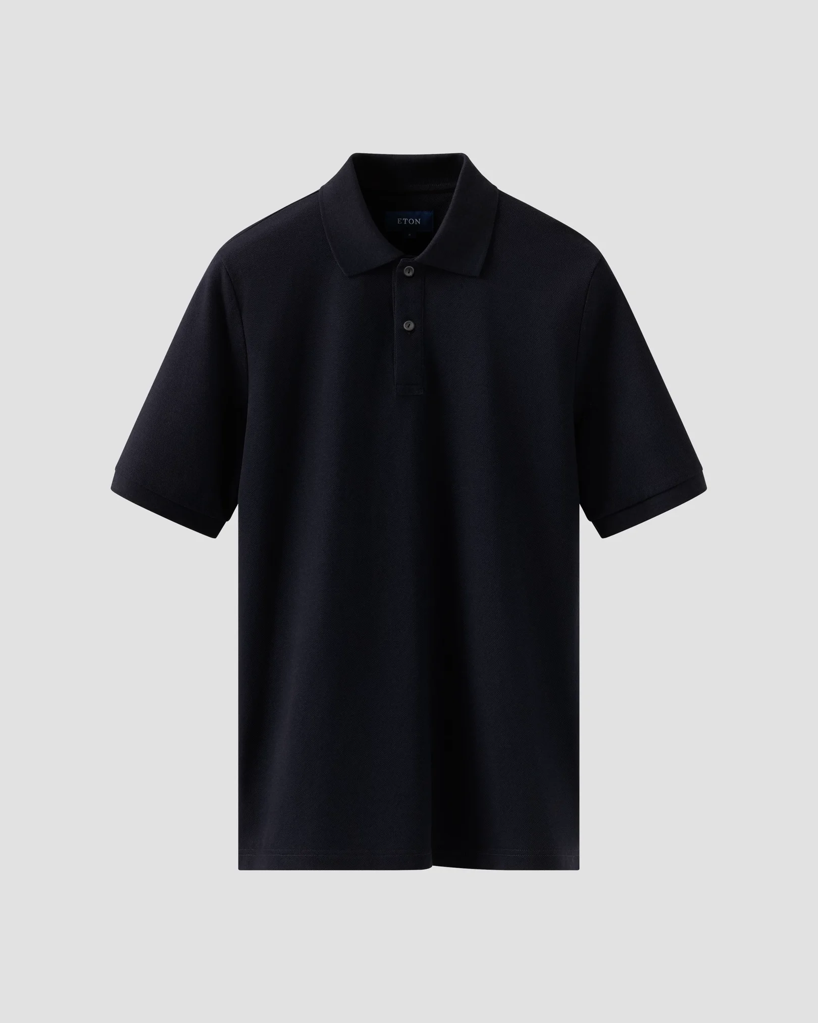 Eton - Navy Piqué Polo Shirt