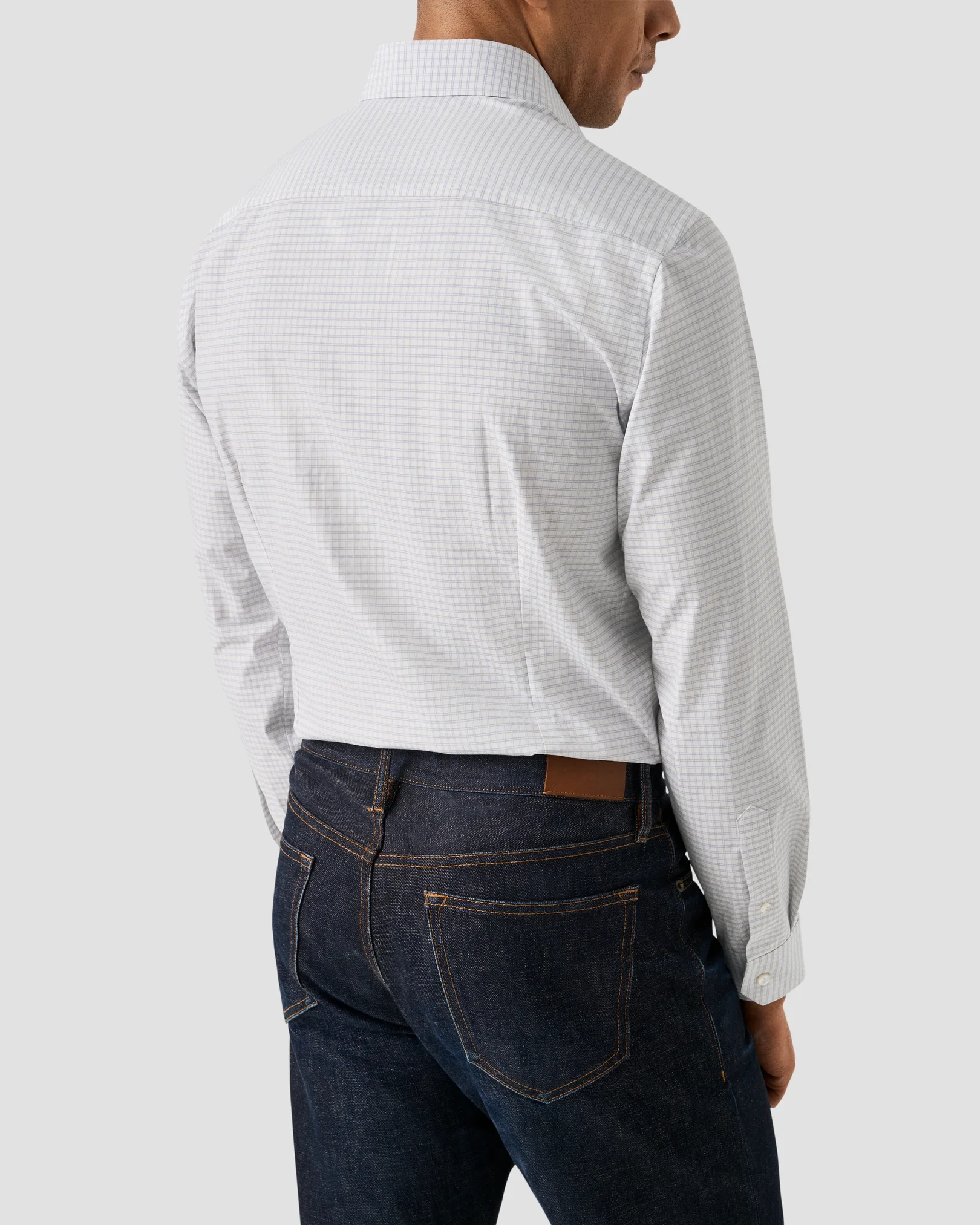 Eton - check supima 120 shirt