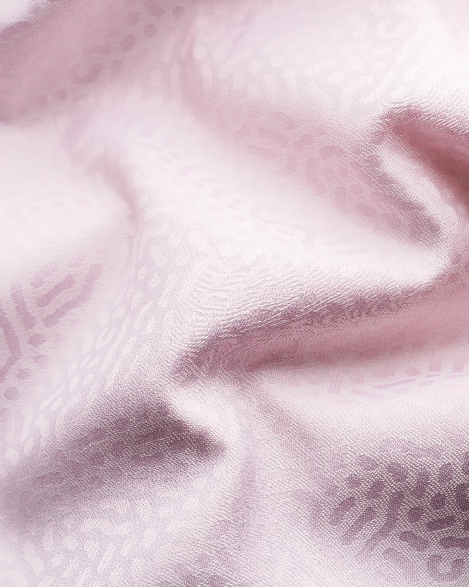 Eton - pink jacquard moderate french cuff