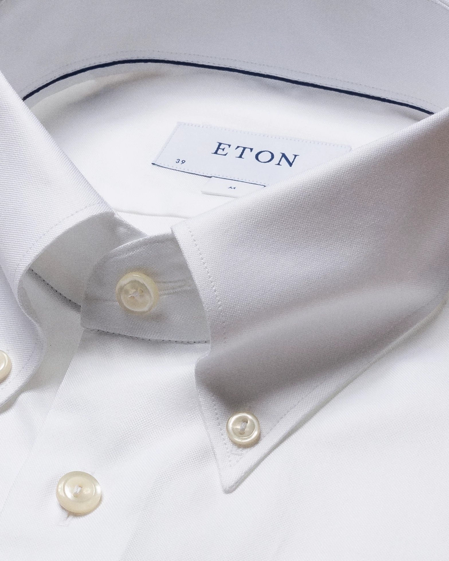 Eton - white signature oxford