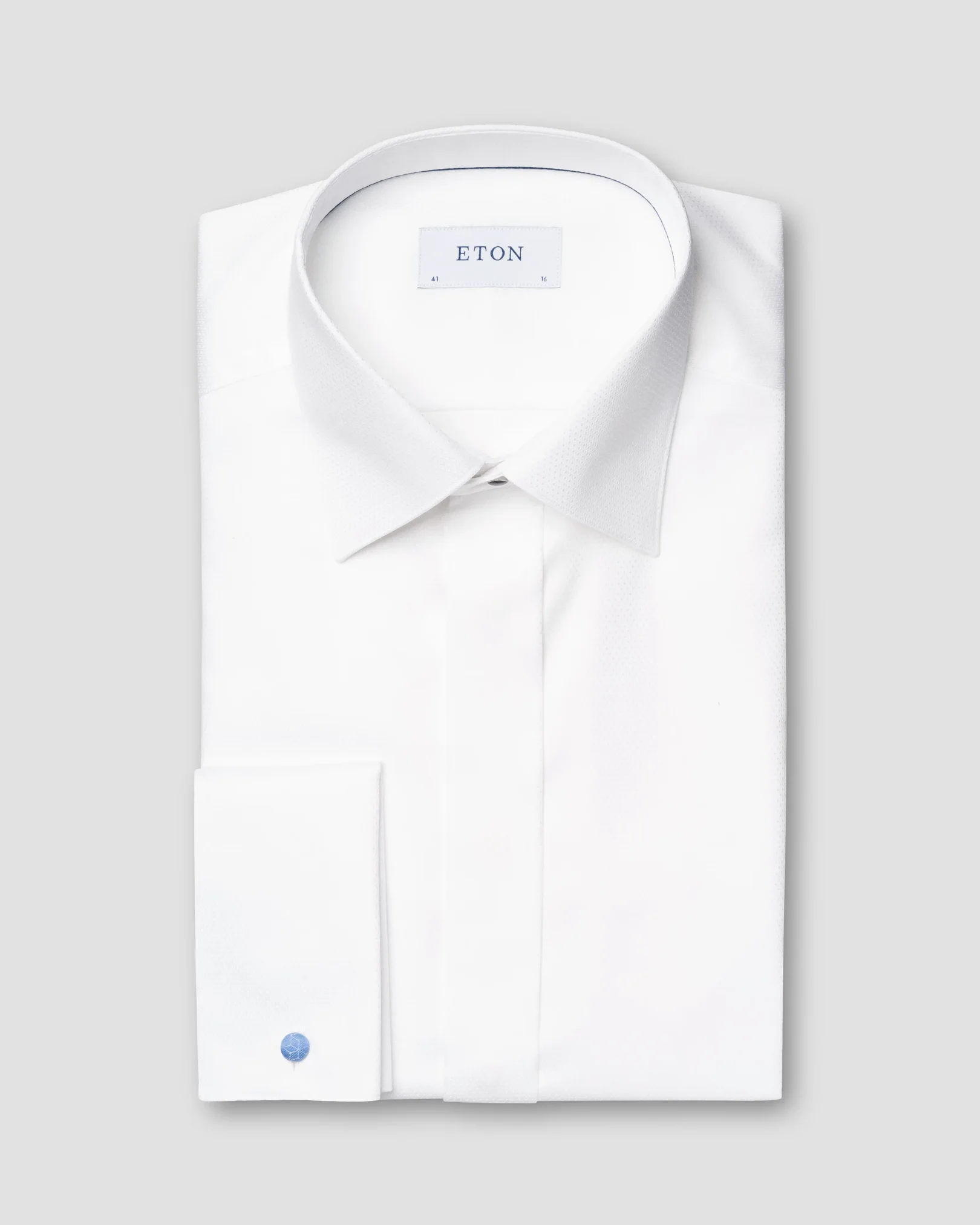 Eton - white dobby evening shirt