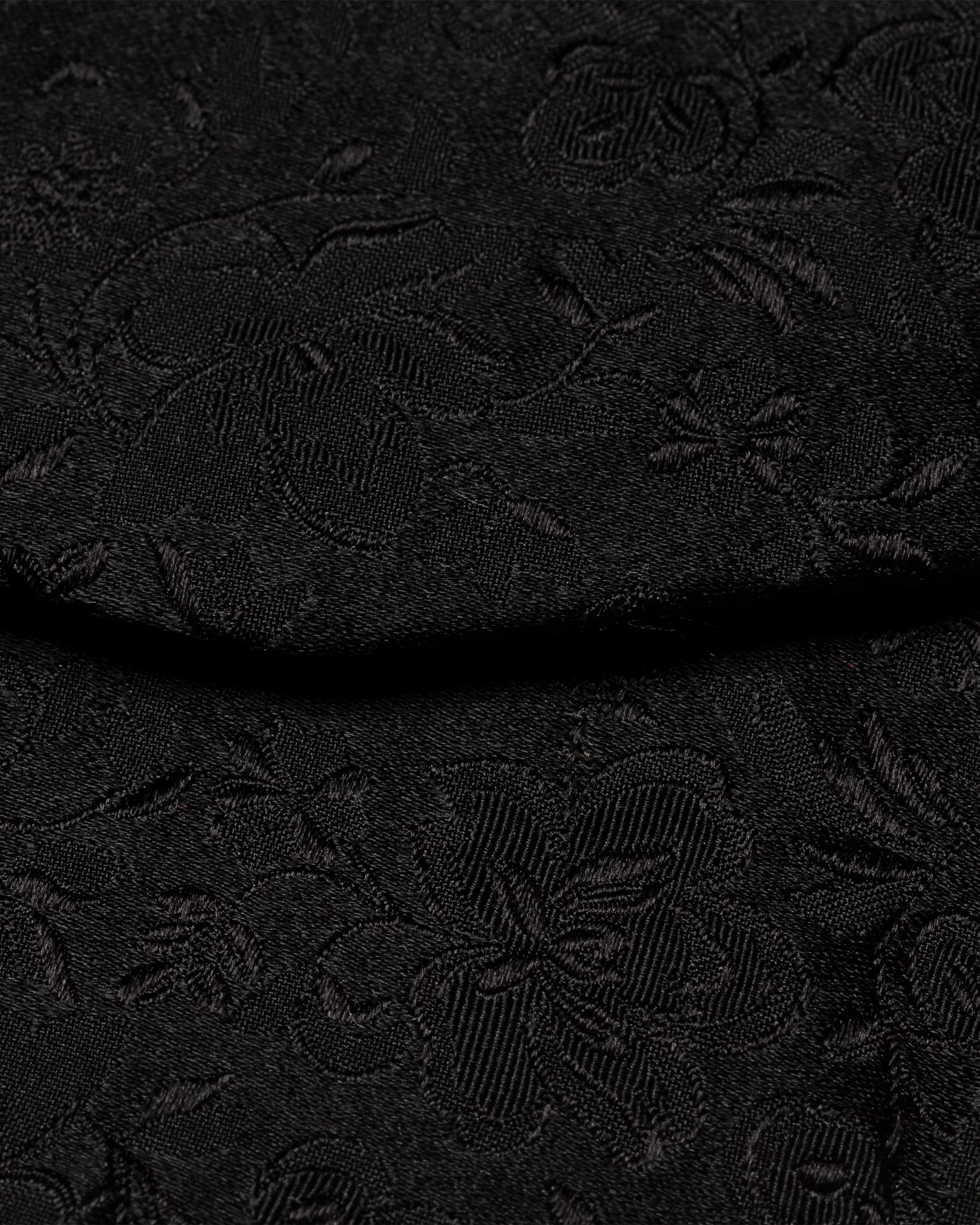 Eton - black flower printed bowtie