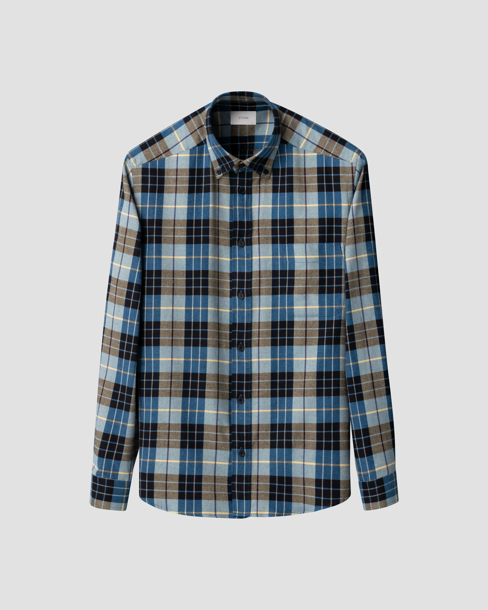 Eton - Chemise en flanelle à carreaux tartan