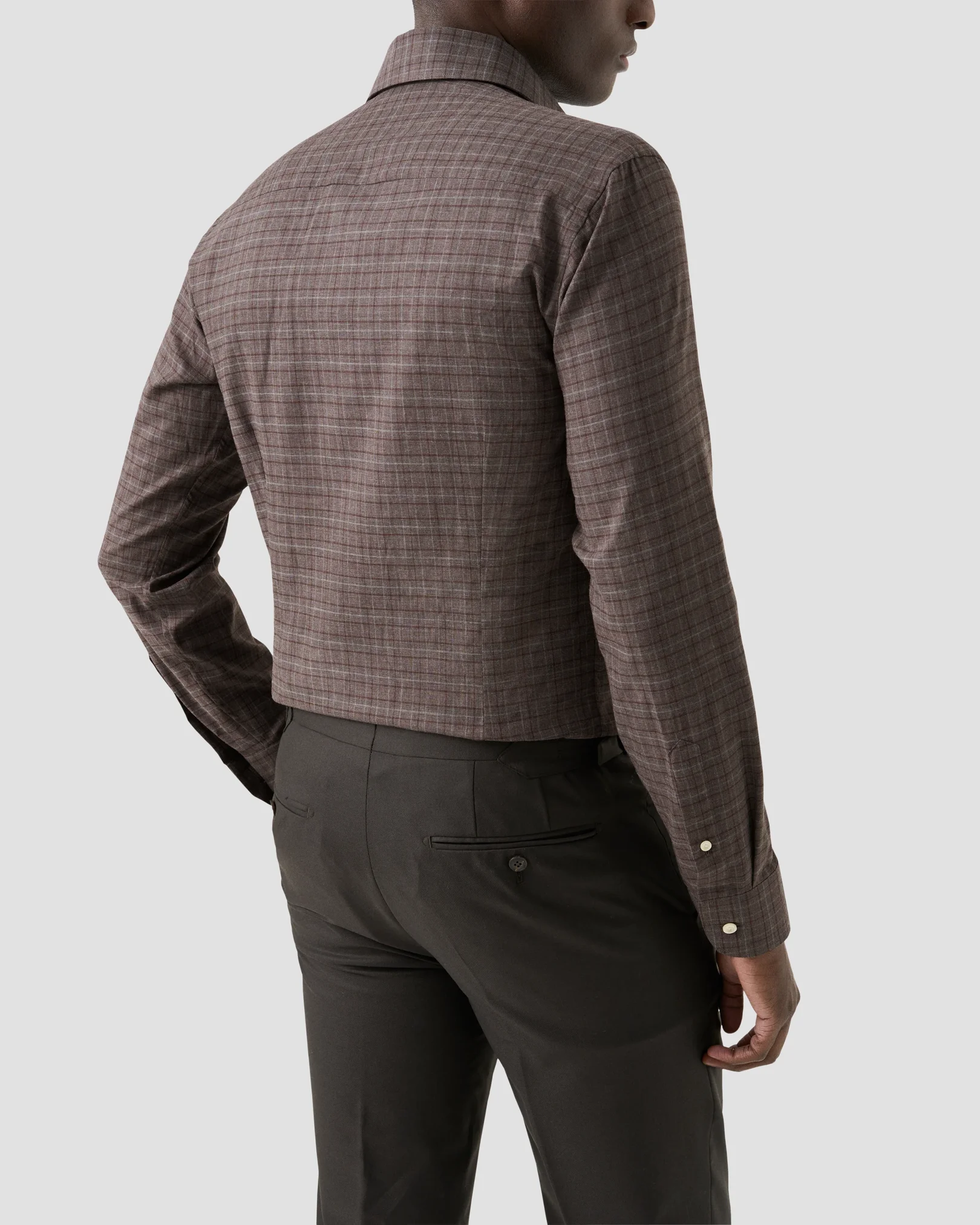 Eton - check signature flannel shirt 256