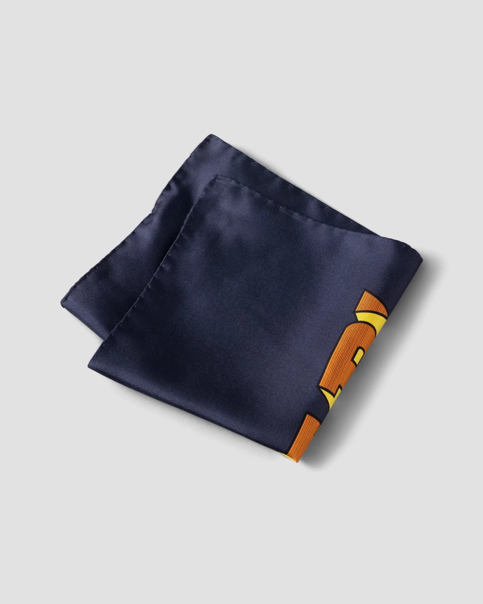 Eton - navy blue help silk pocket square