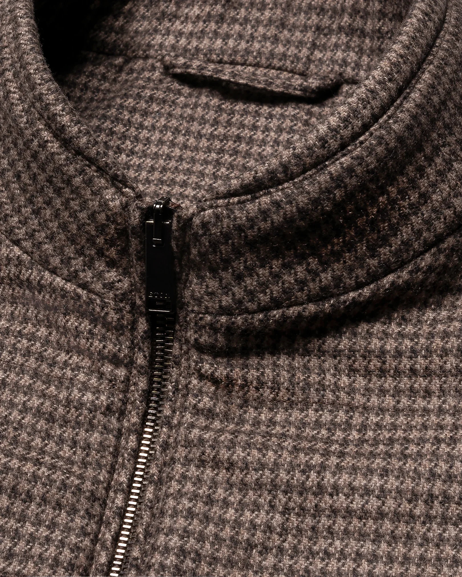 Eton - brown wool cashmere padded vest