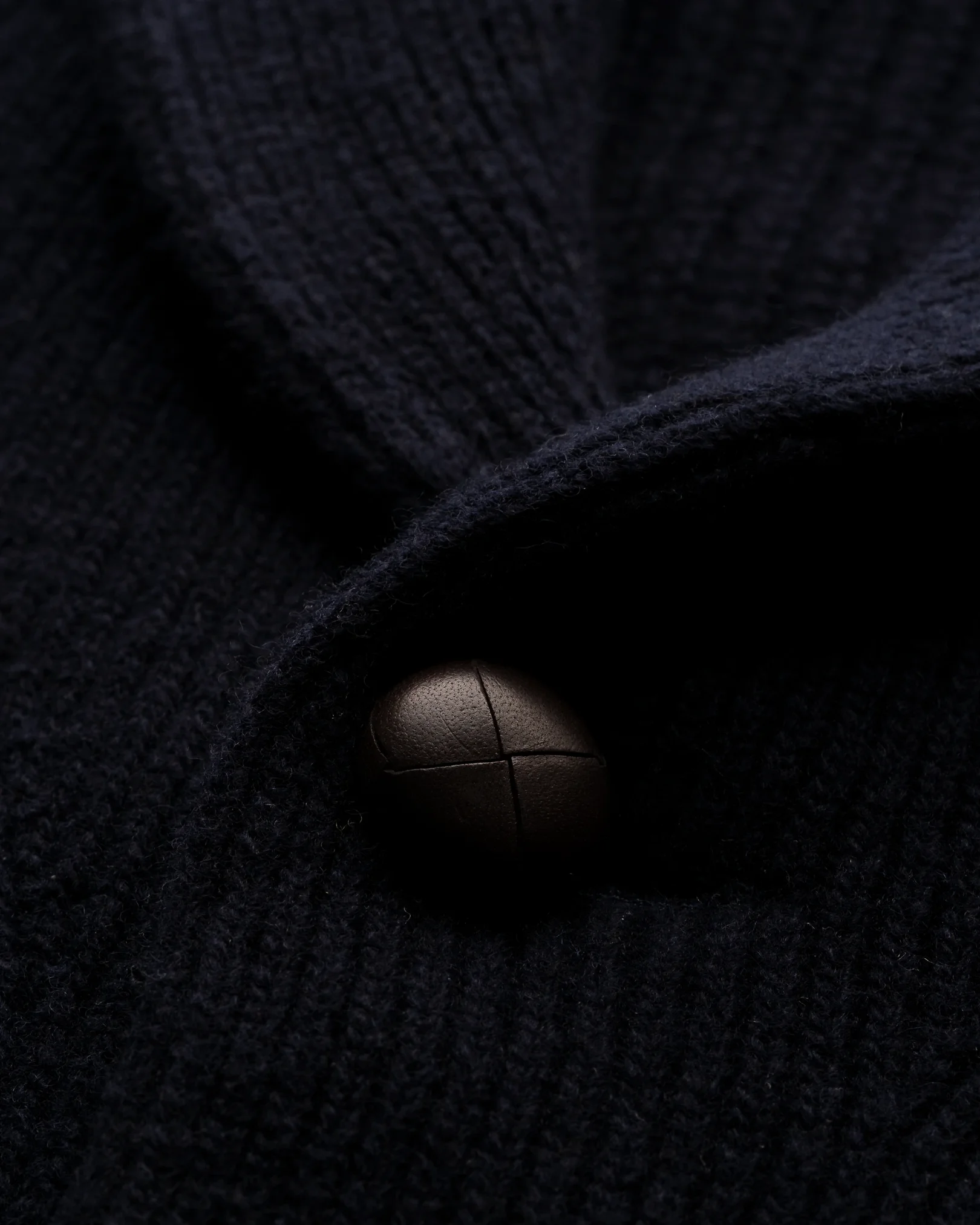 Eton - wool shawl collar knit cardigan