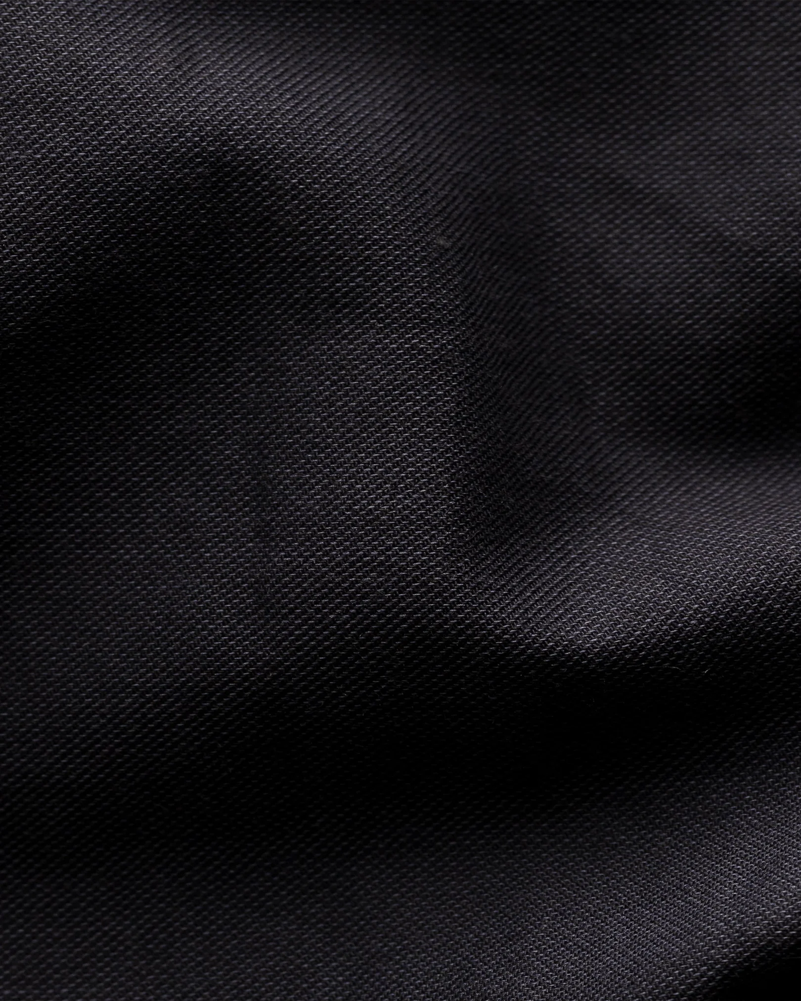 Eton - black cotton silk twill shirt