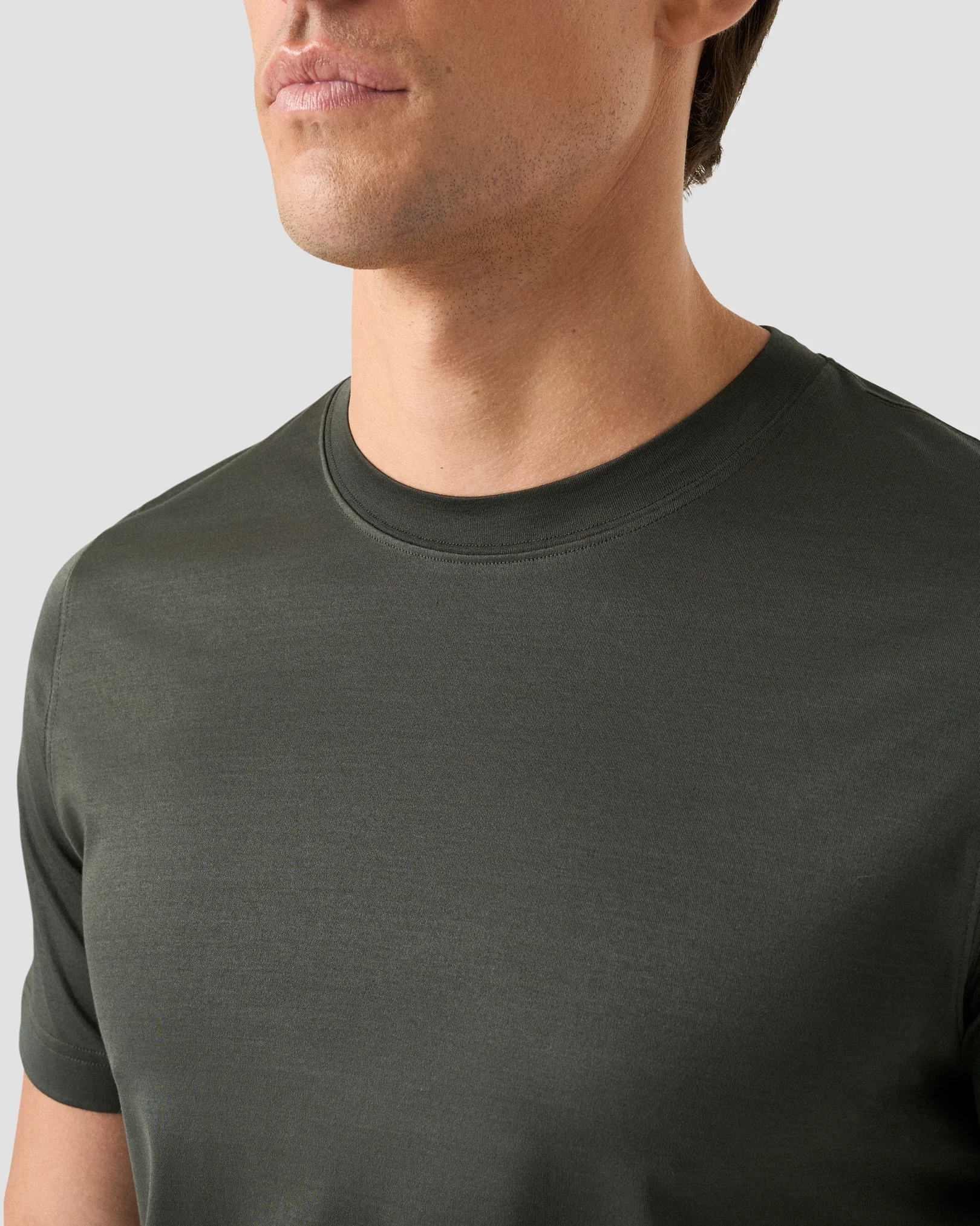 Eton - green filo di scozia t shirt