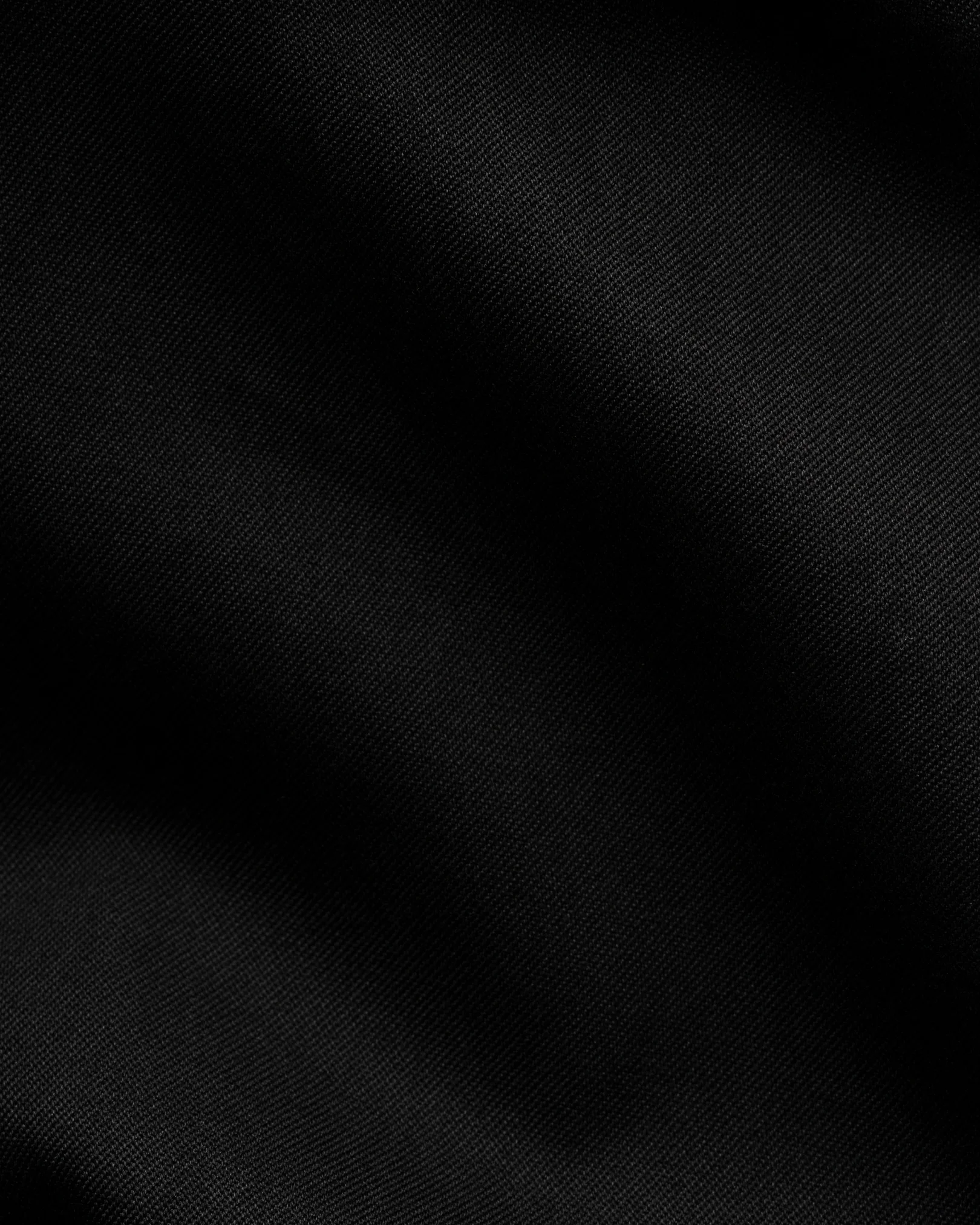 Eton - garment washed twill shirt black garment washed twill shirt