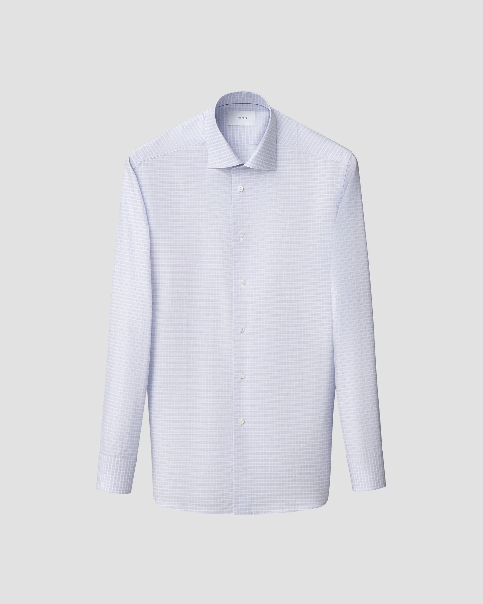 Eton - check fine twill shirt
