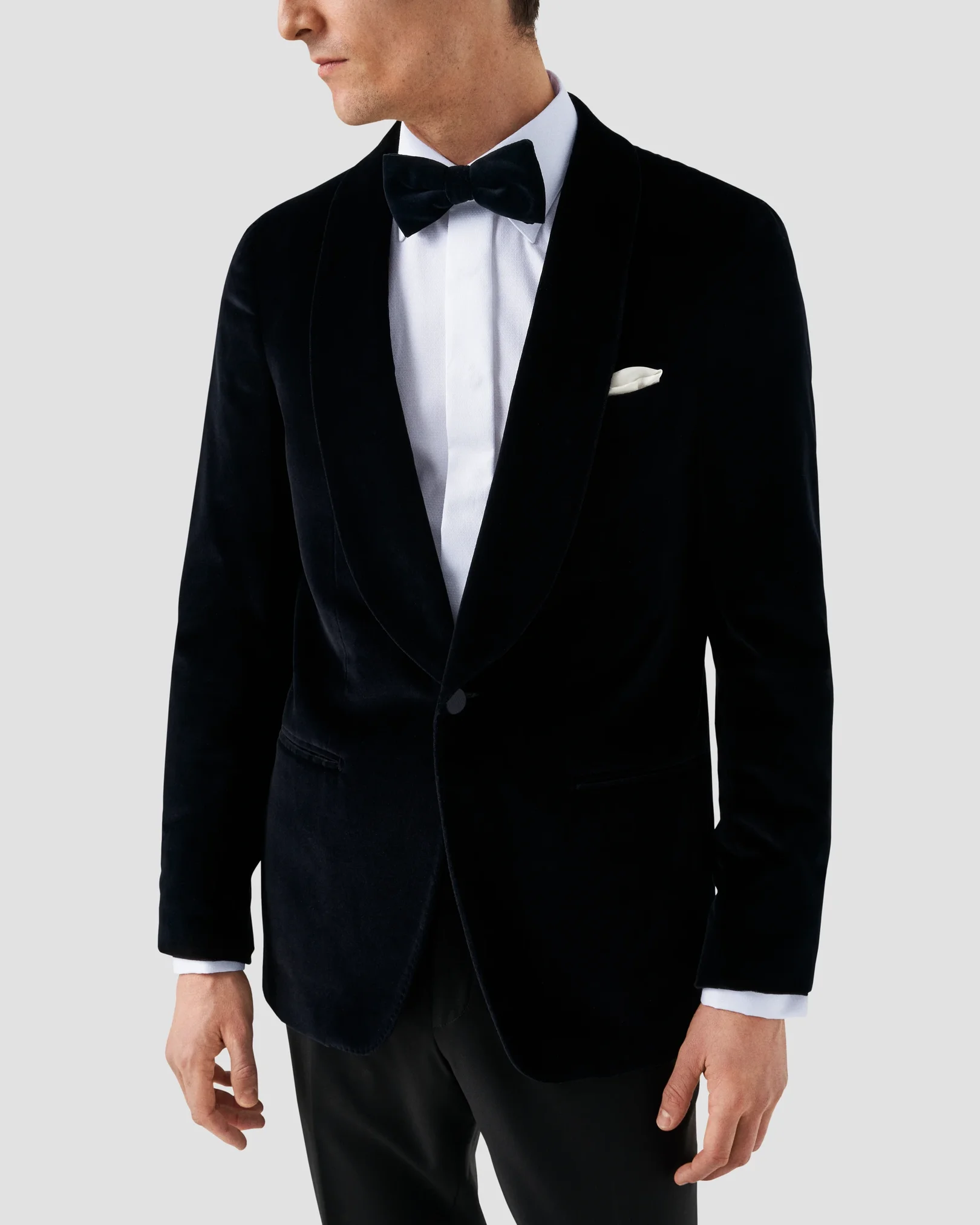 Eton - White Dobby Tuxedo Shirt