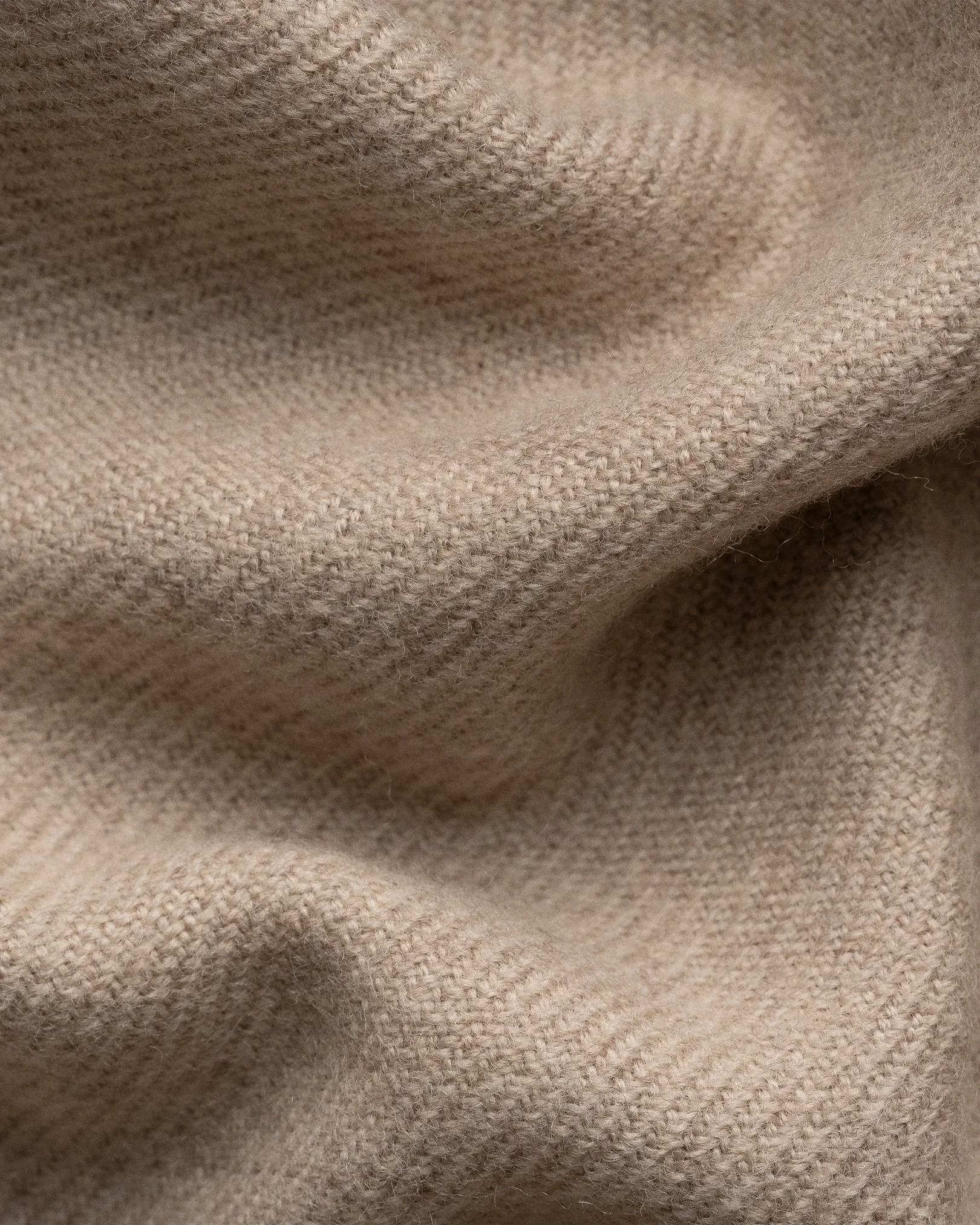 Eton - two face merino wool scarf beige