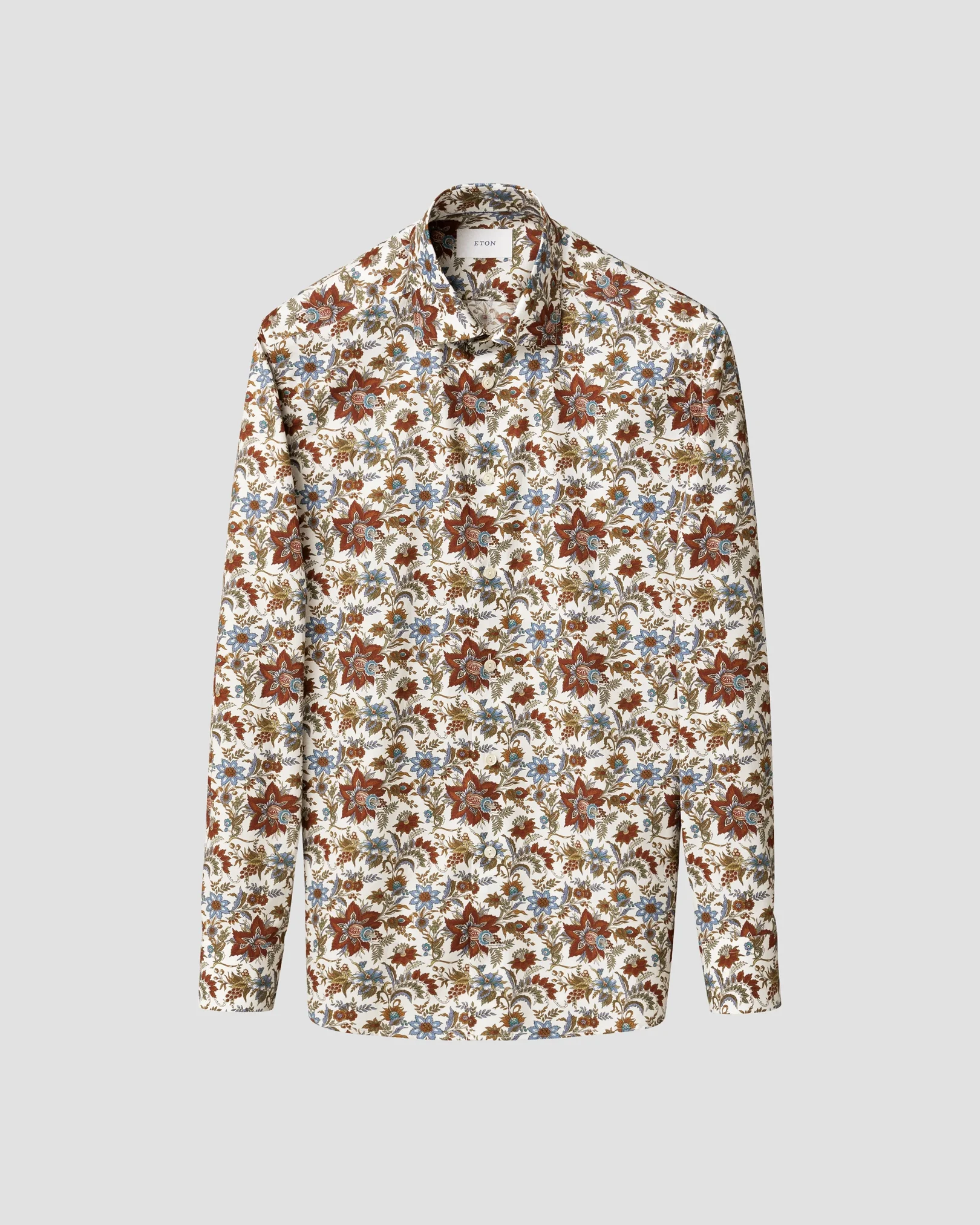 Eton - floral print signature twill shirt 256
