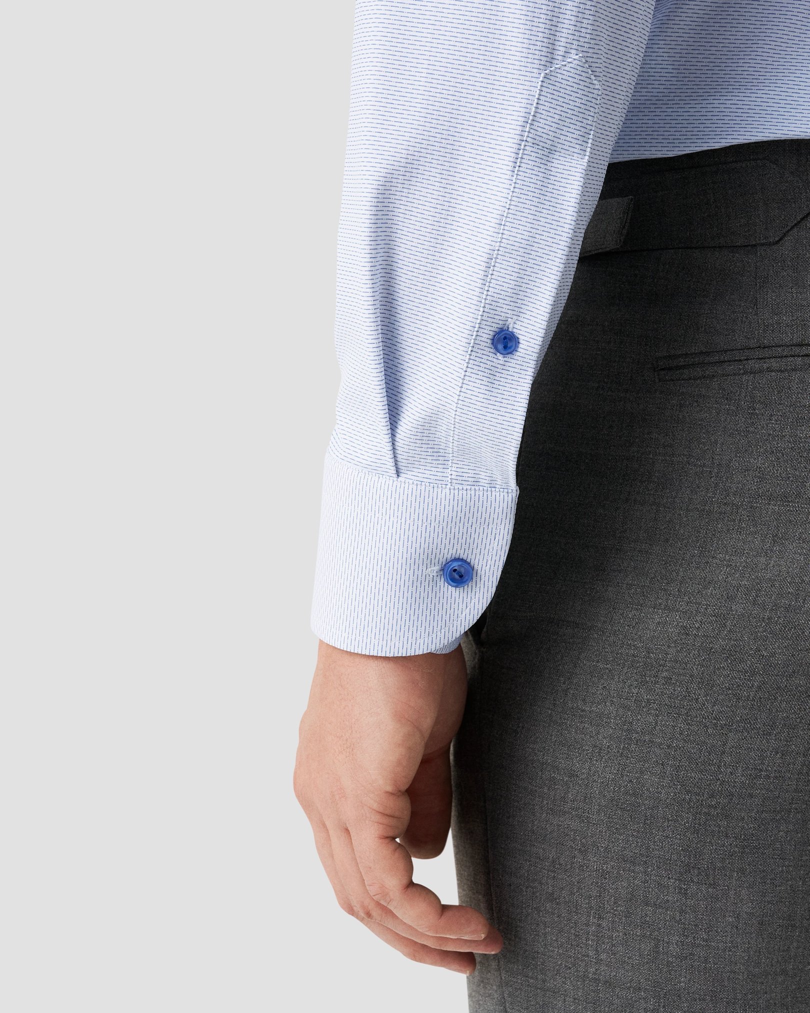 Eton - mid blue strech twill