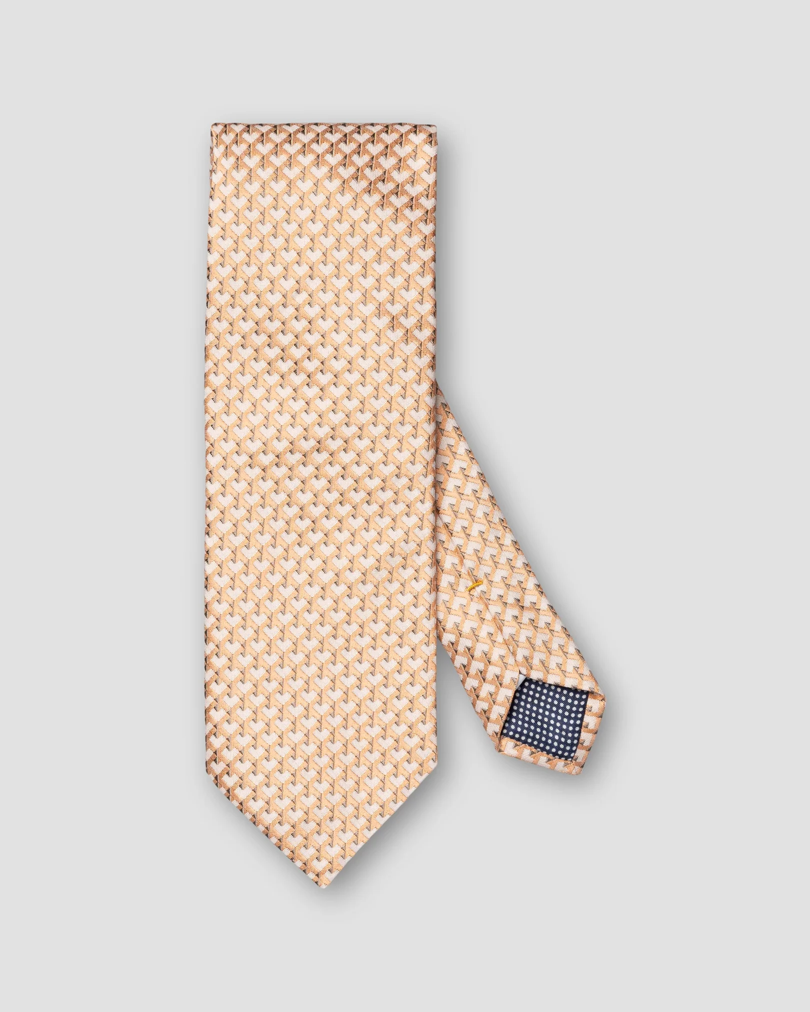 Eton - woven orange silk tie