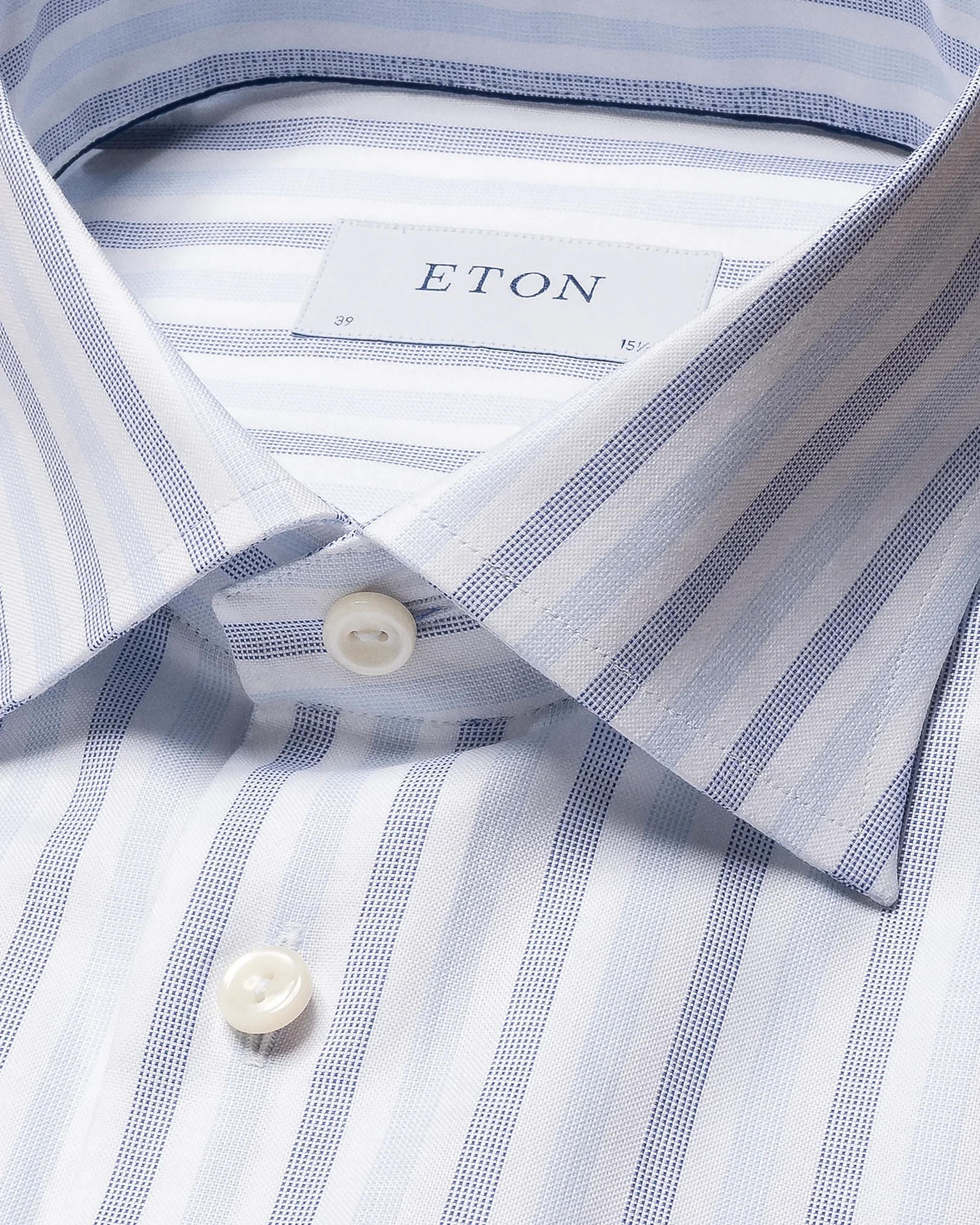 Light Blue Multi-Striped Wrinkle Free Oxford Shirt