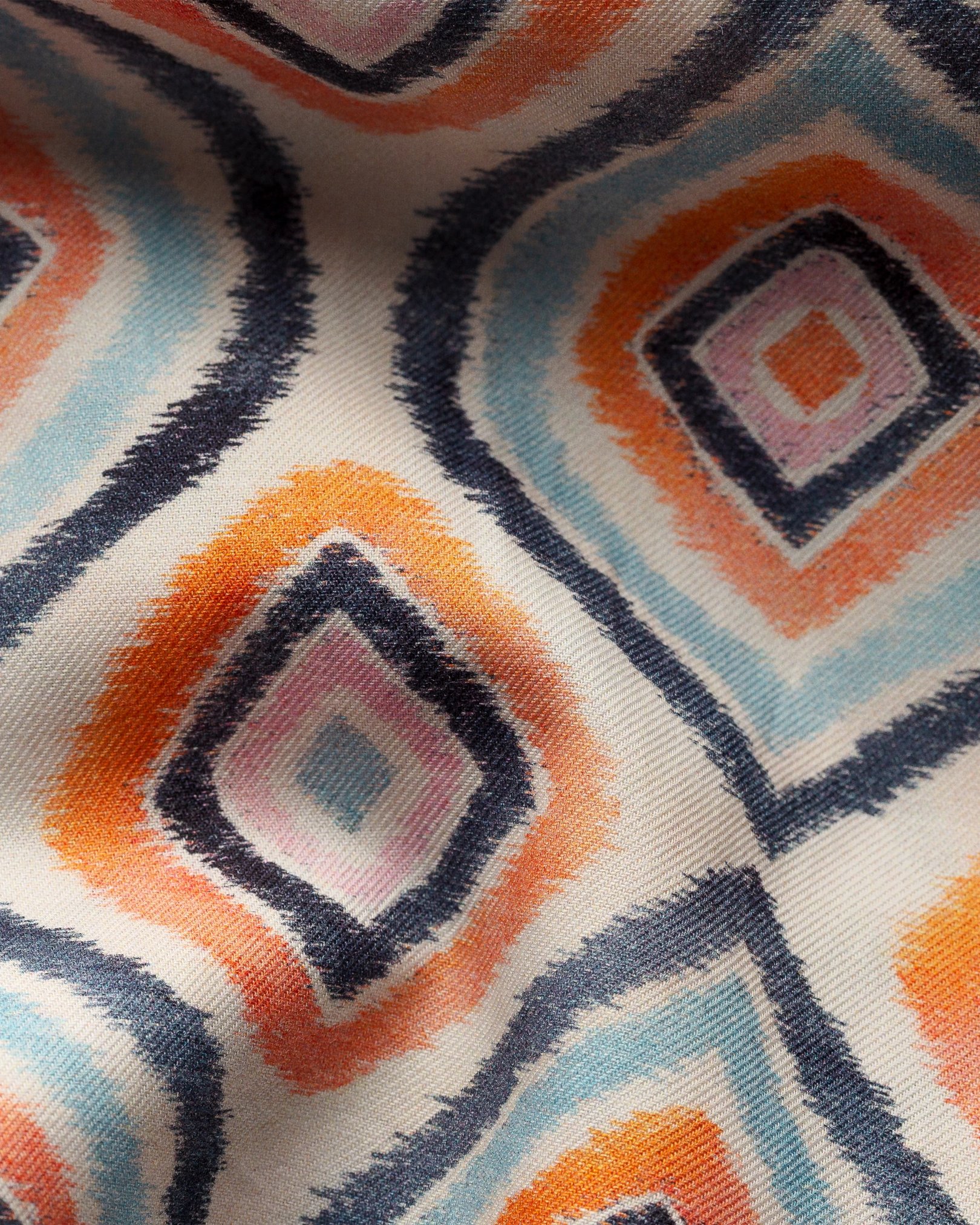 Eton - retro geometric print shirt