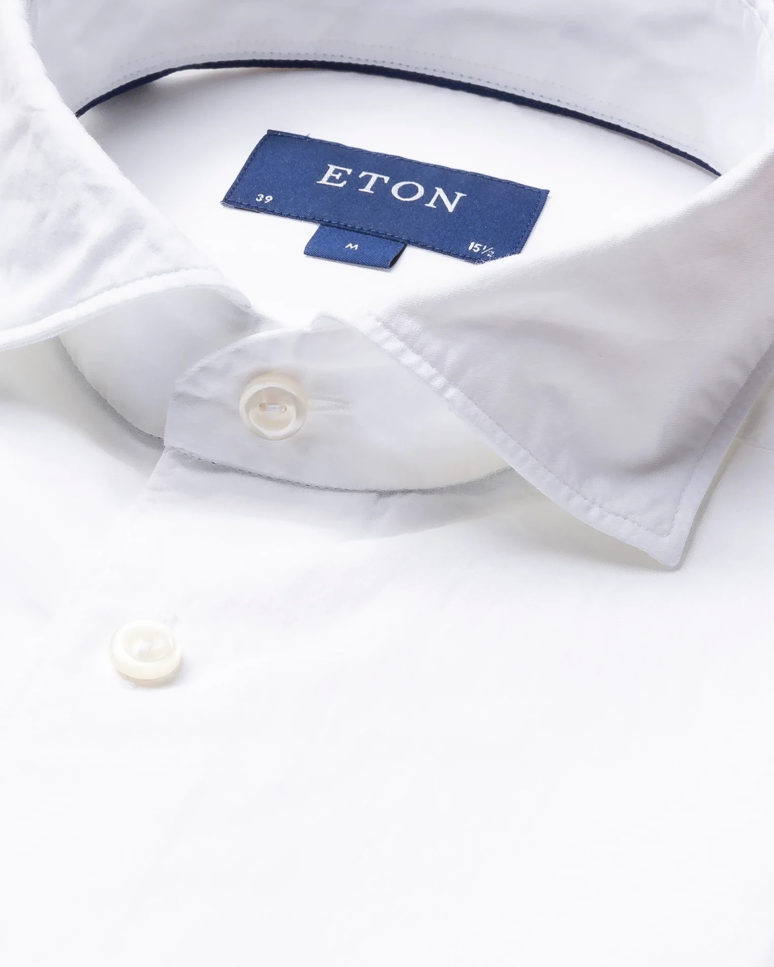 White cotton silk shirt - soft - Eton