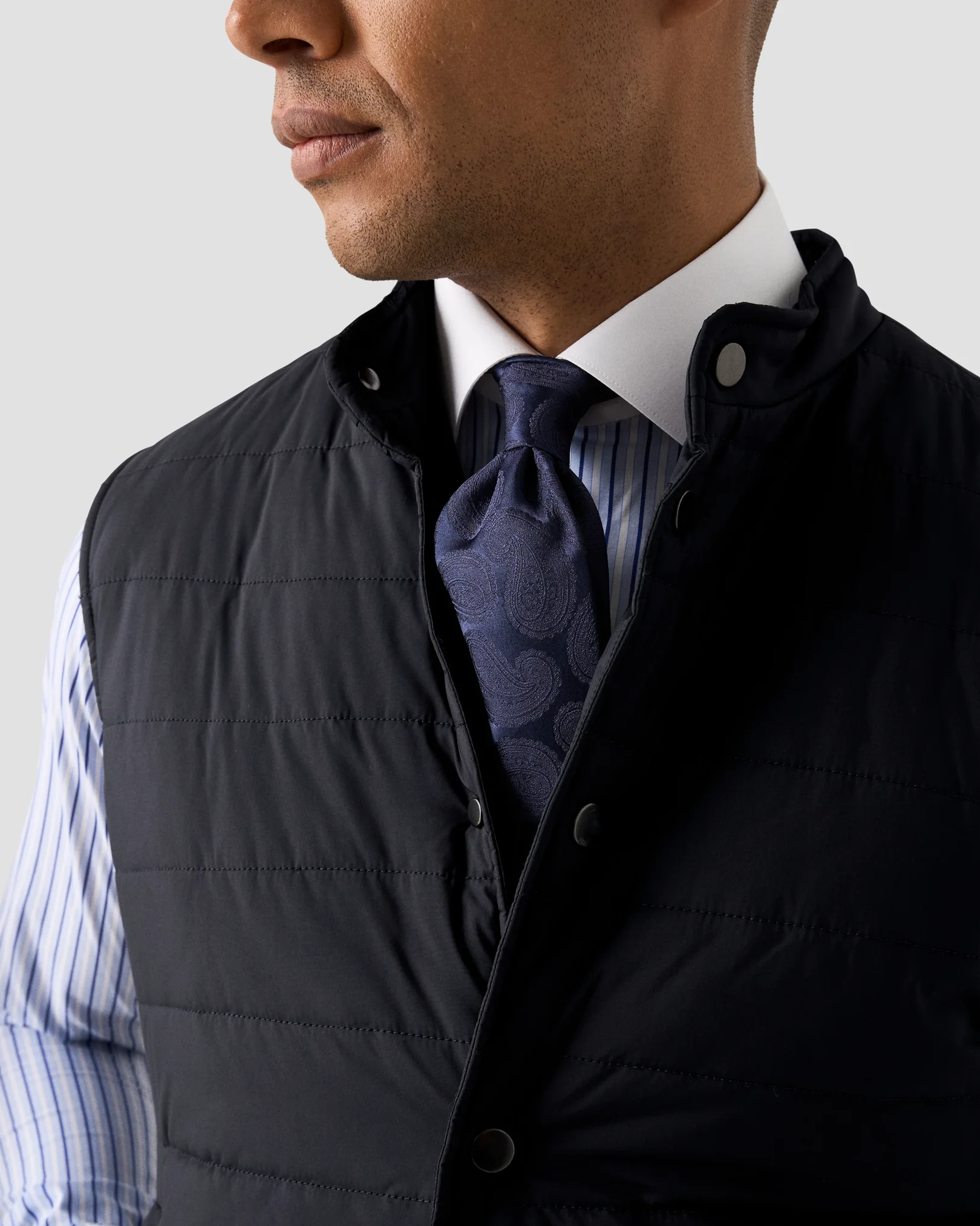 Eton - navy blue kemira vest