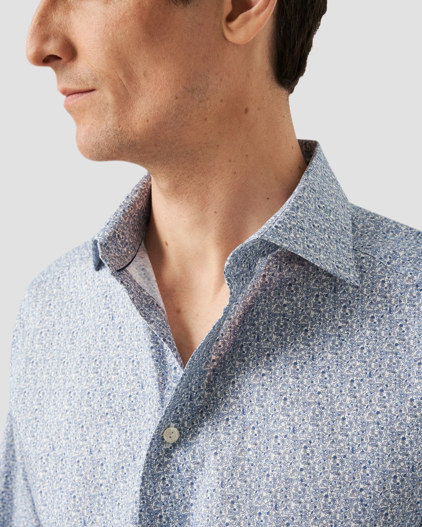 Eton - Floral Print Signature Twill Shirt