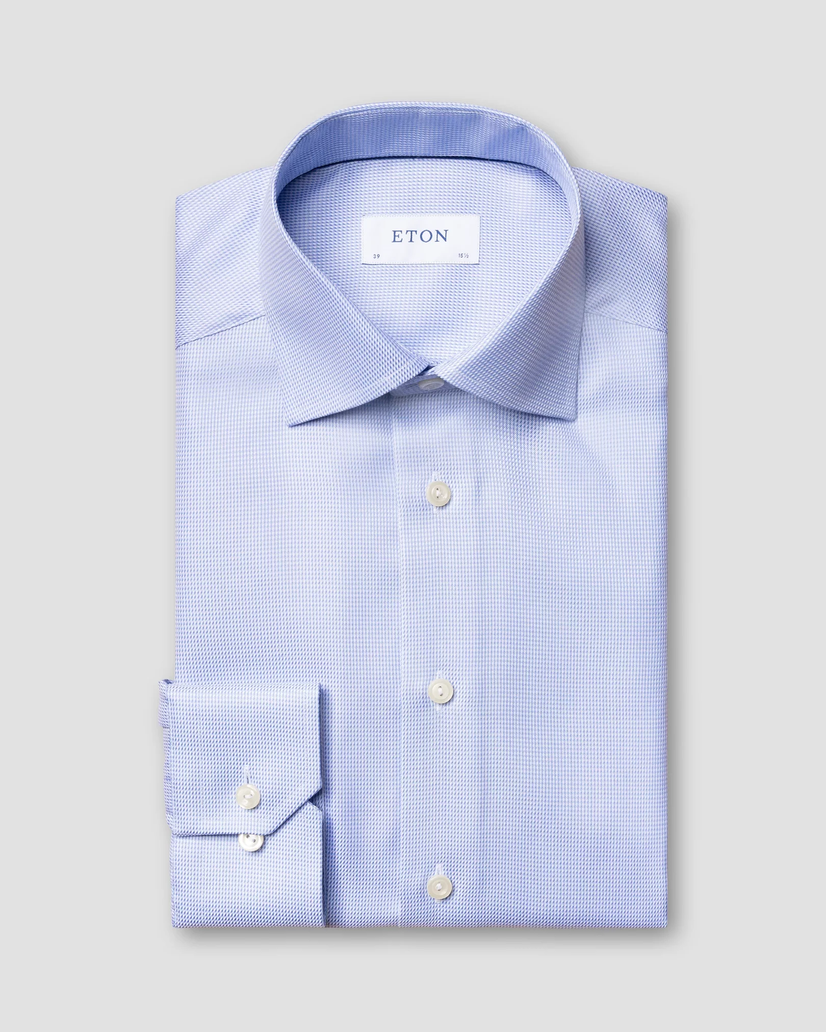Eton - sky blue twill shirt