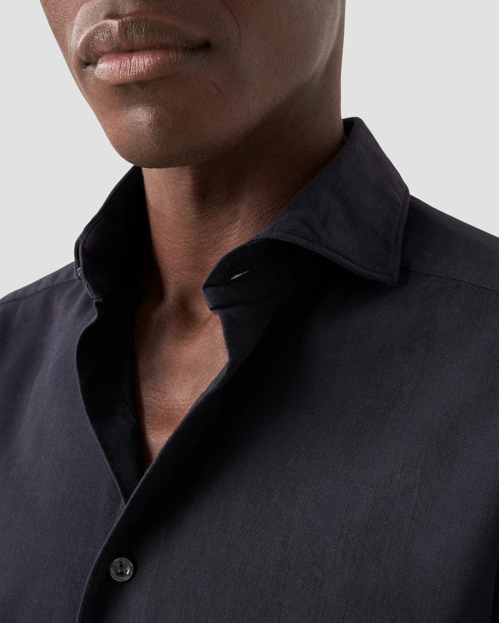 Eton - Black Denim Twill Shirt