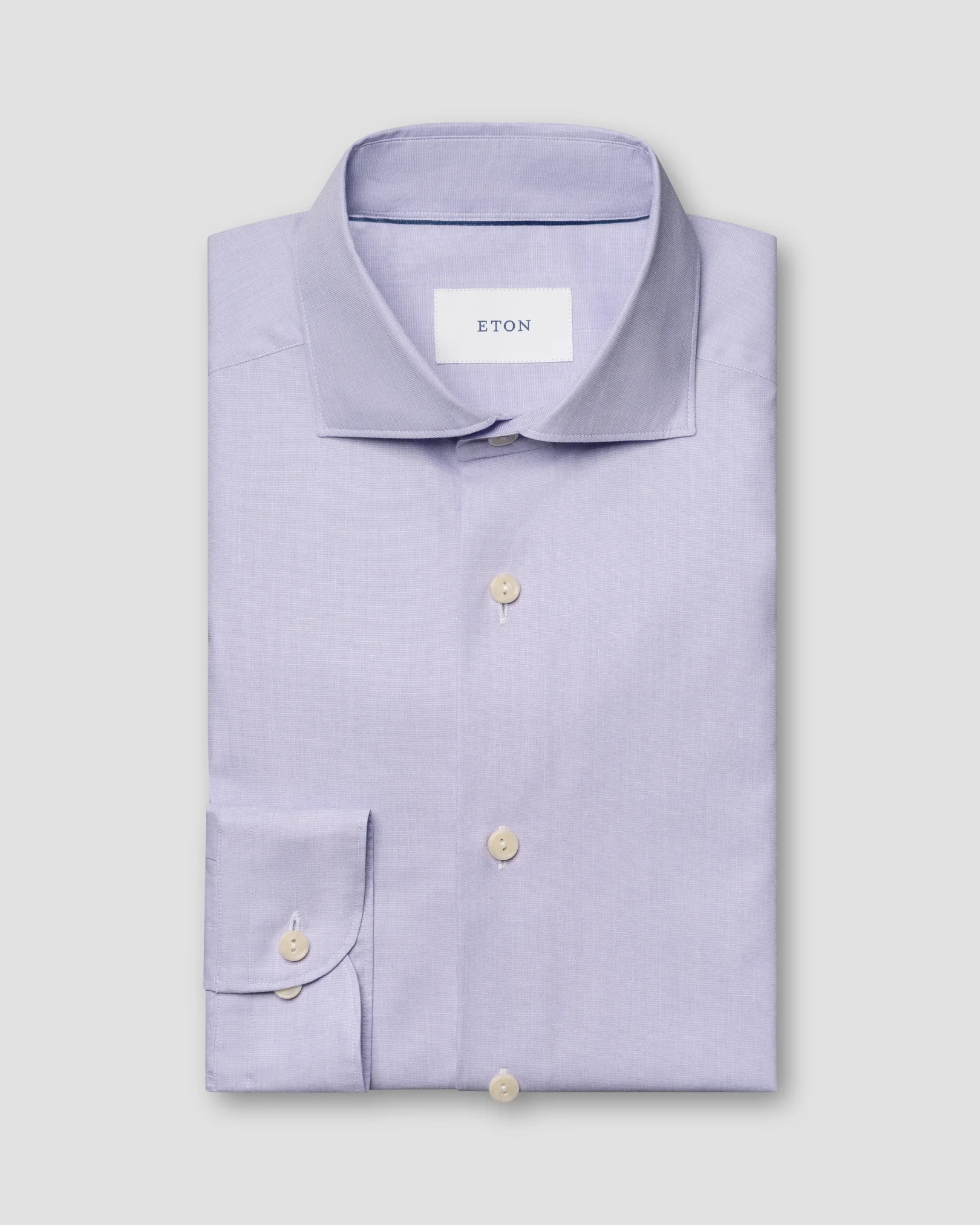 Eton - light purple end on end breeze poplin shirt 261