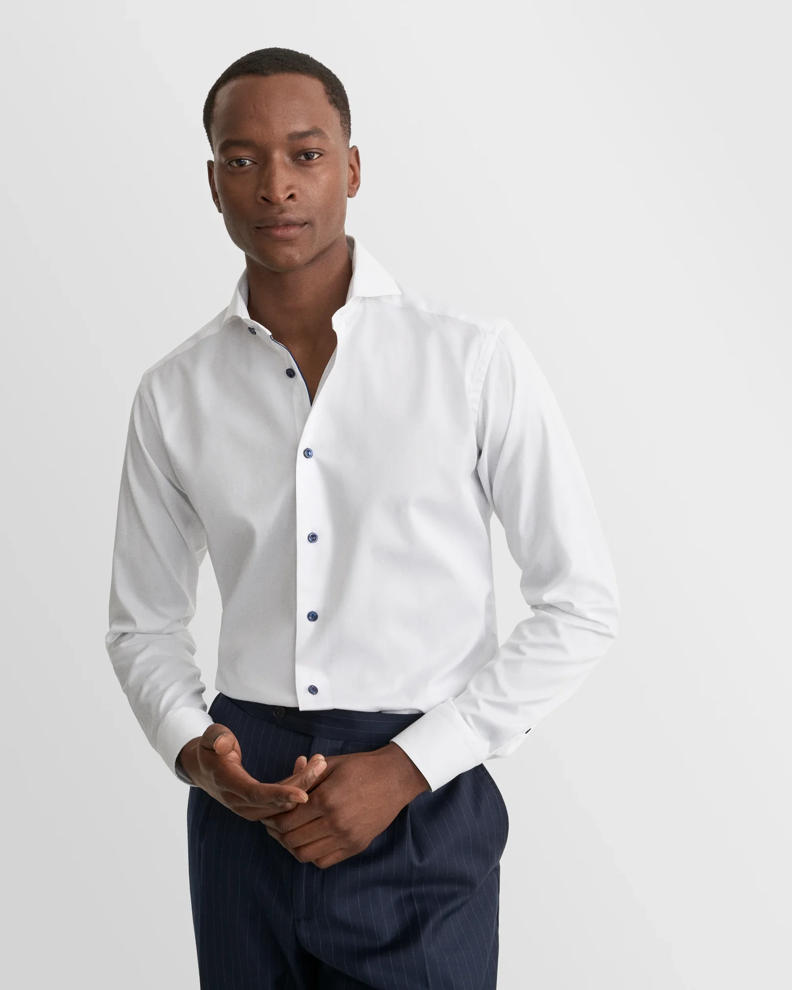 Eton - solid signature twill navydetails