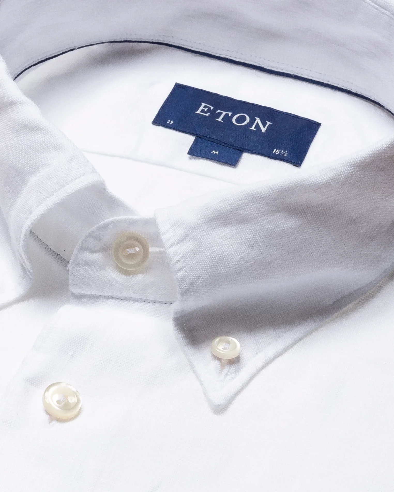 Eton - white linen shirt short sleeve