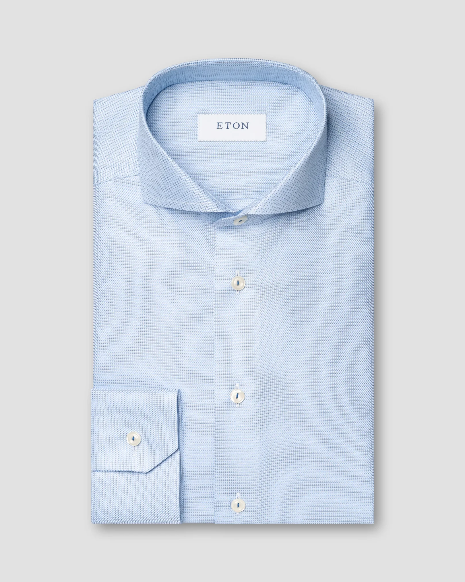 Eton - solid extreme cut away collar shirt