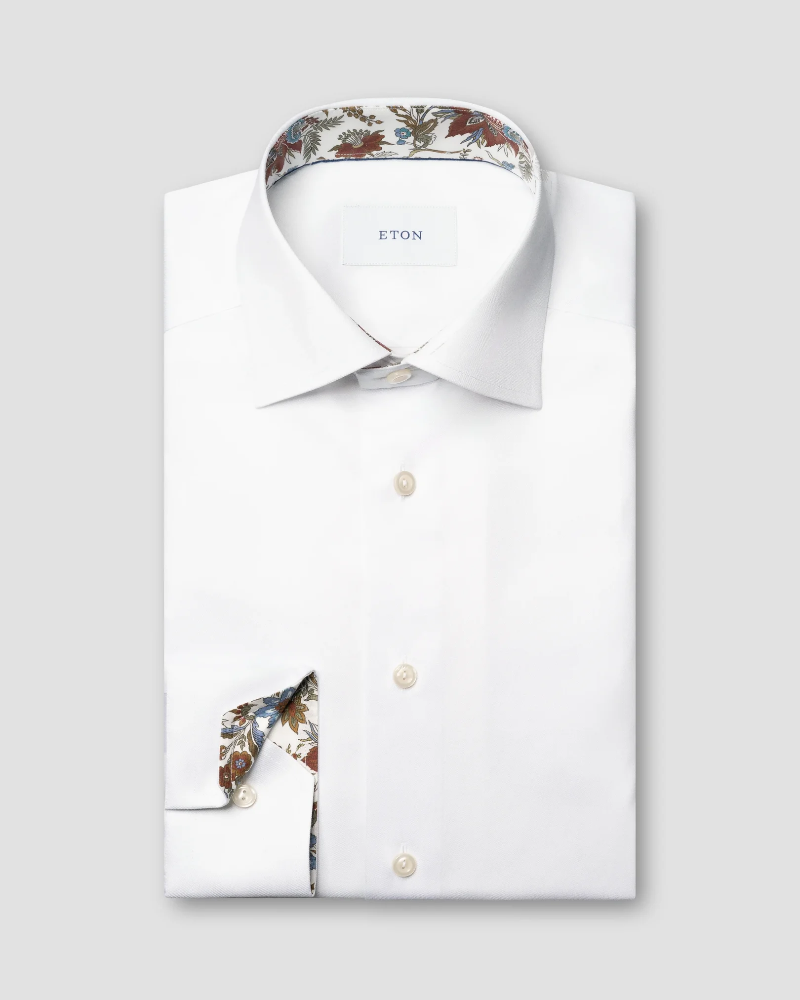 Eton - Floral Effect Signature Twill Shirt