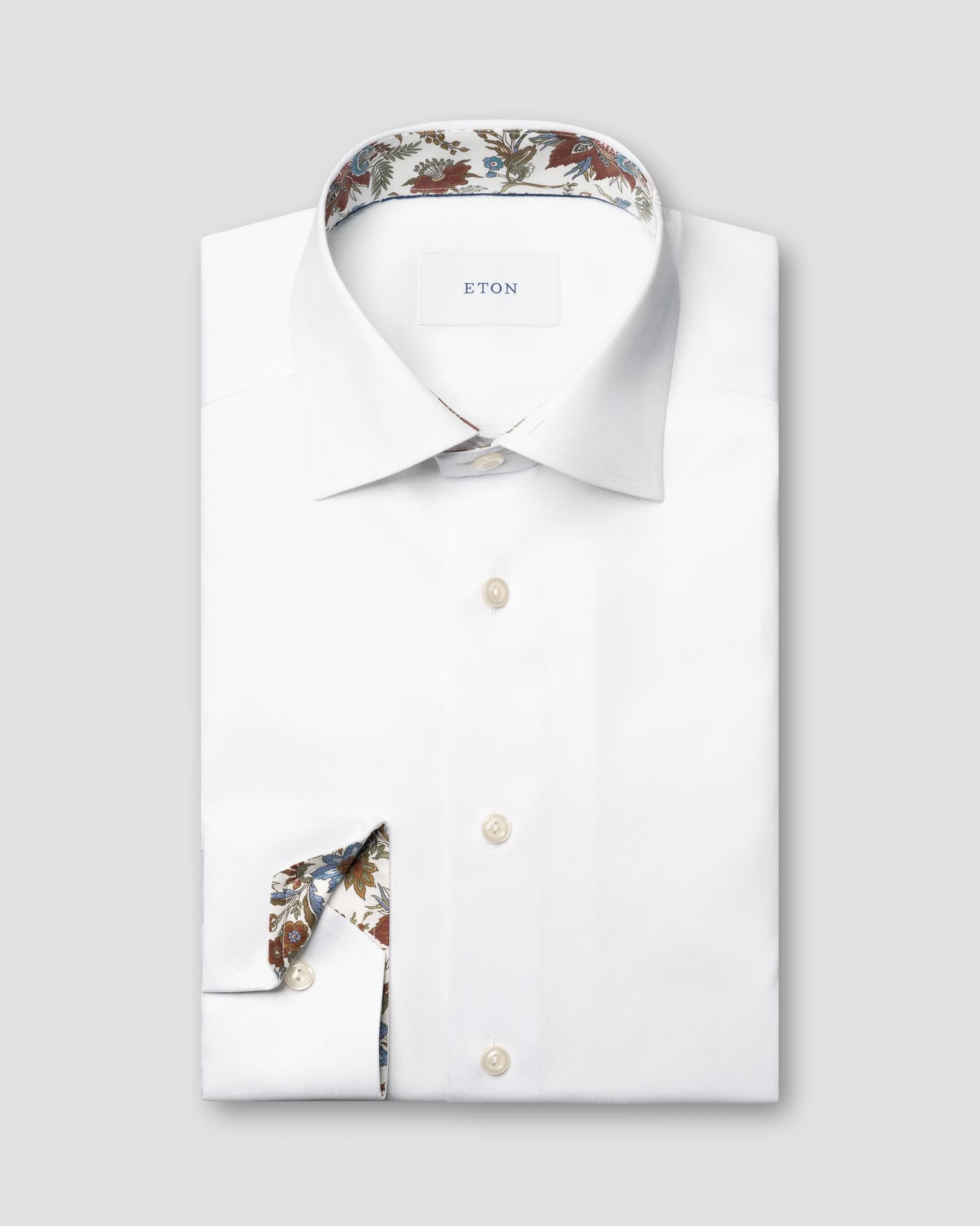 Eton - Floral Effect Signature Twill Shirt