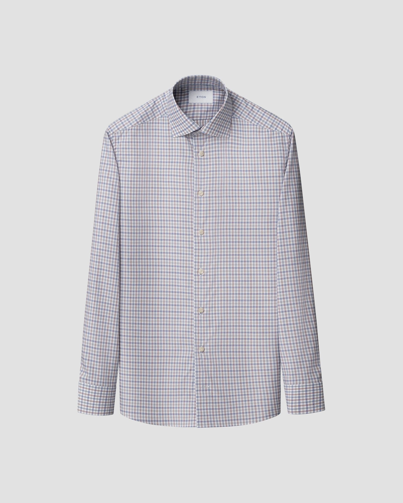 Eton - Three Color Check Twill Shirt