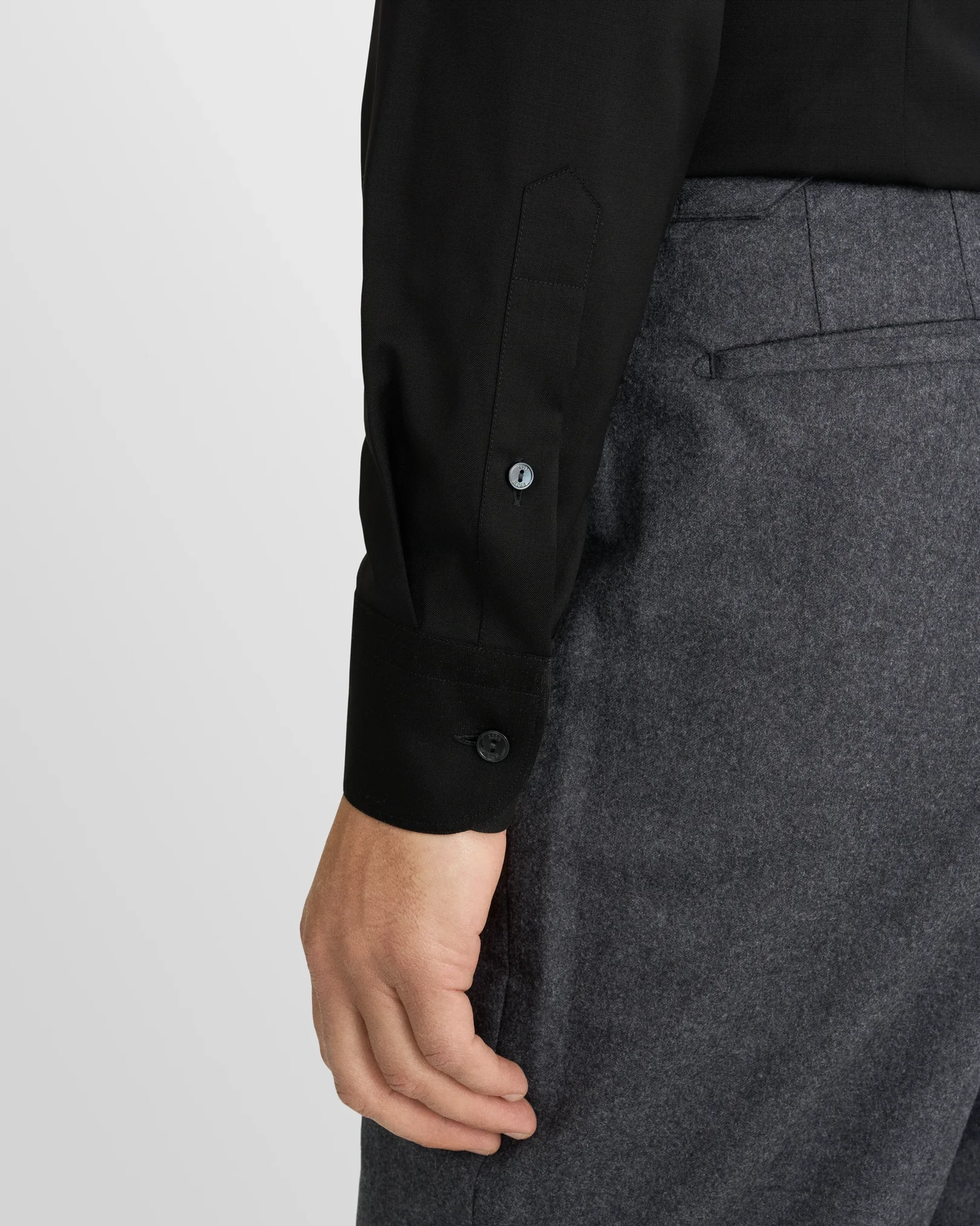 Eton - ultra soft solid merino shirt