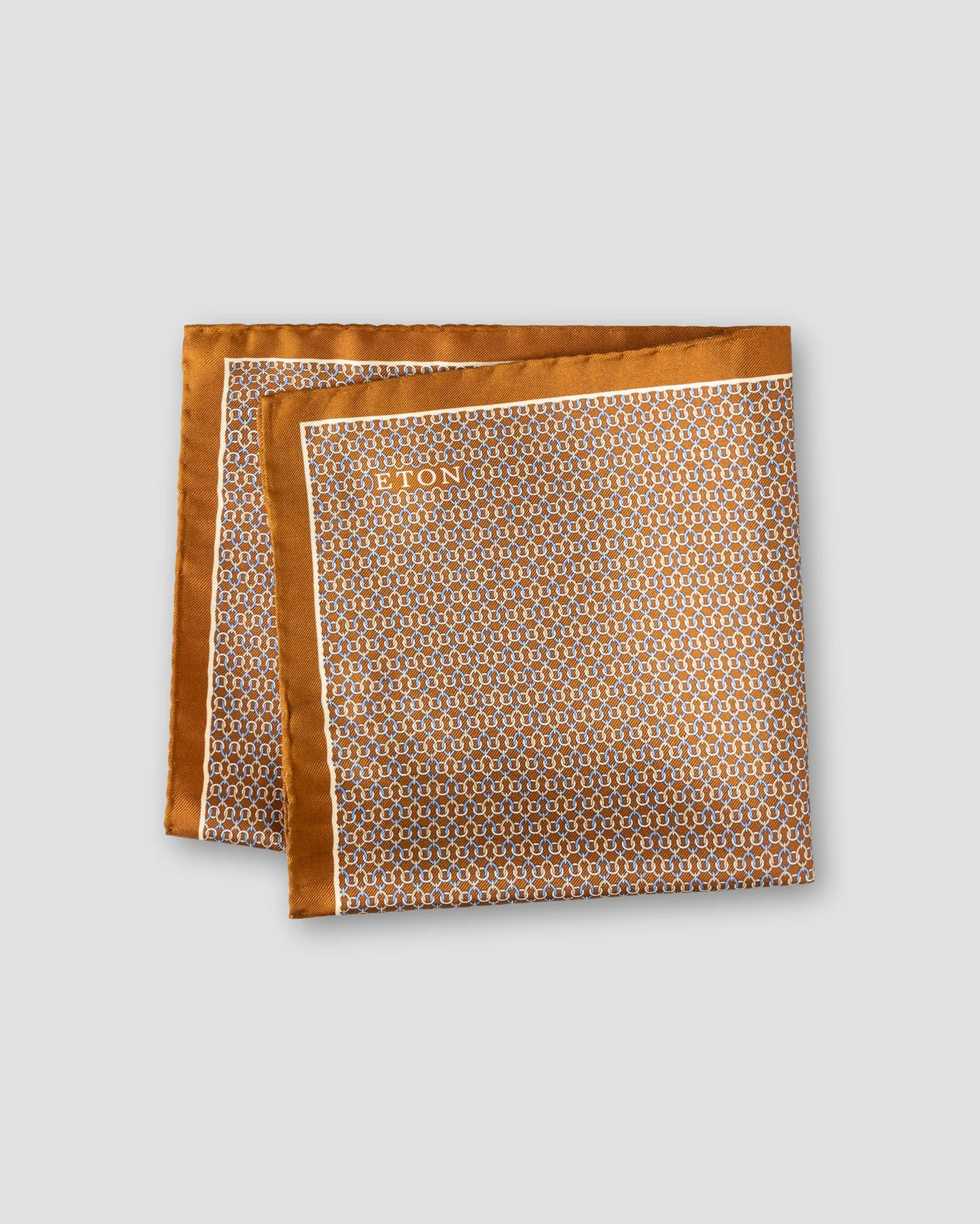 Eton - geometric silk pocket square 256