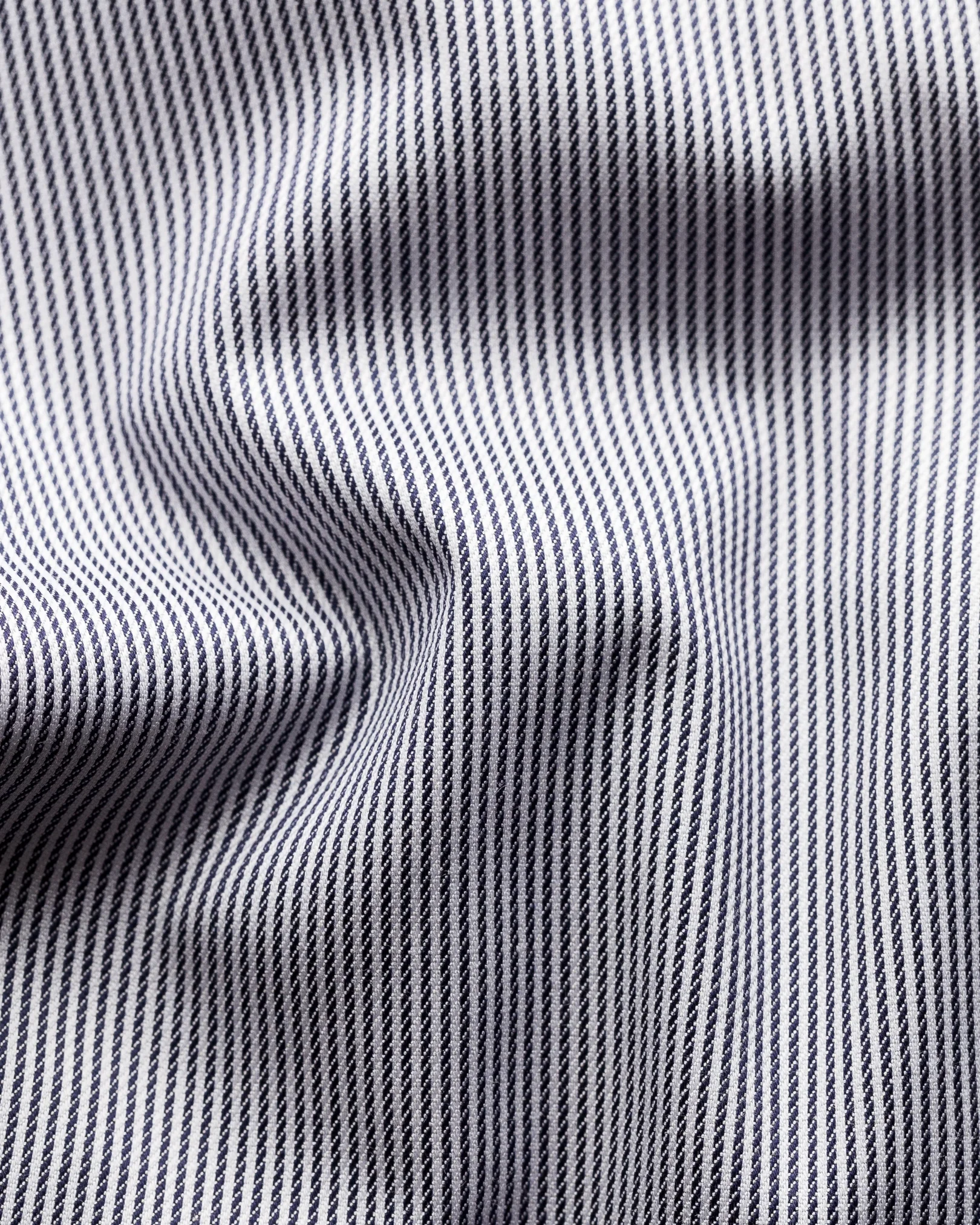 Eton - blue striped stretch twill shirt extra long sleeves