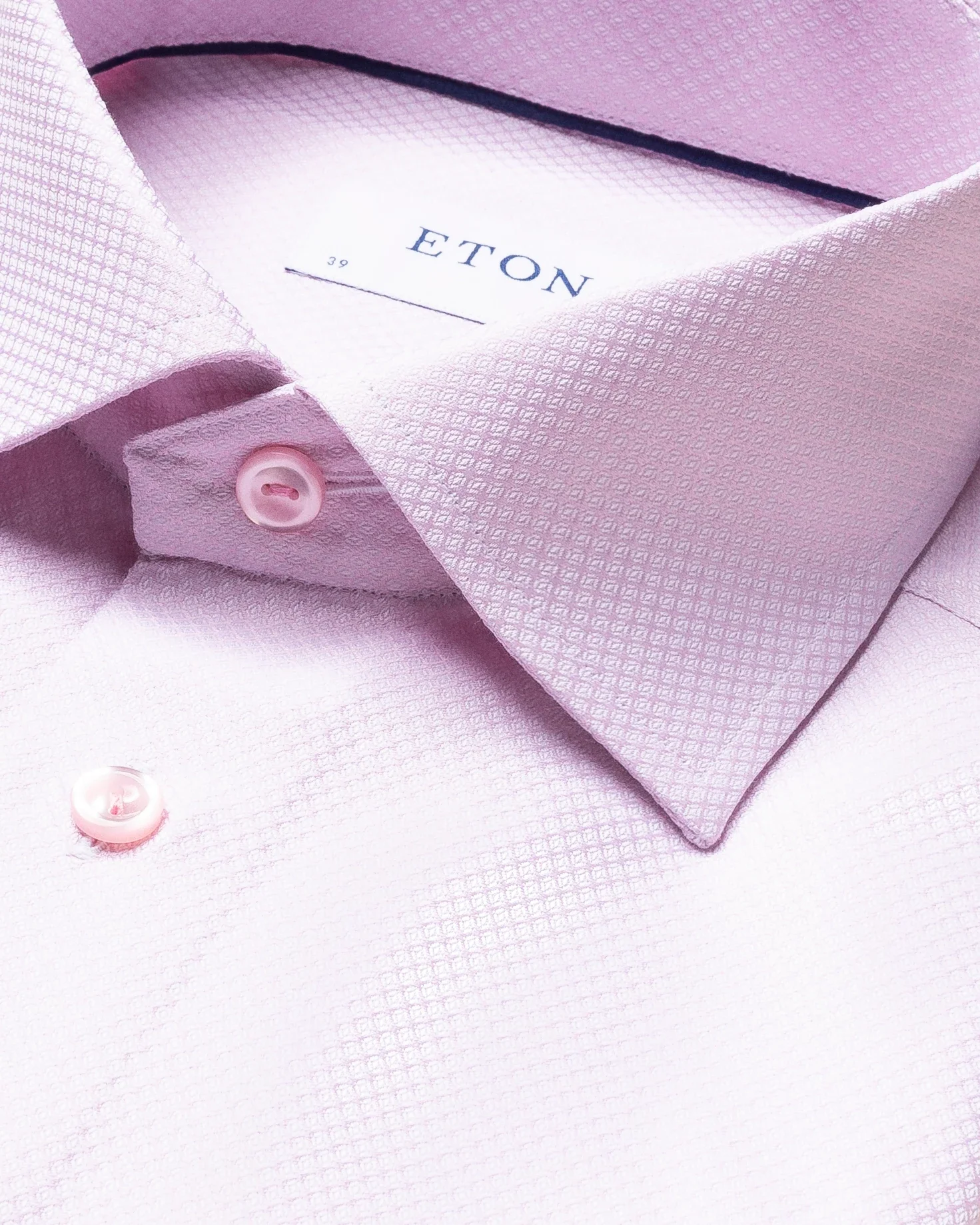 Eton - pink dobby shirt cut away single contemporary