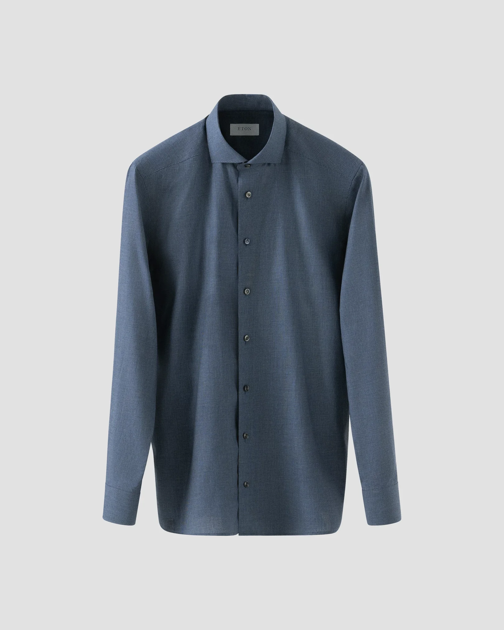 Eton - wide spread blue flanell shirt