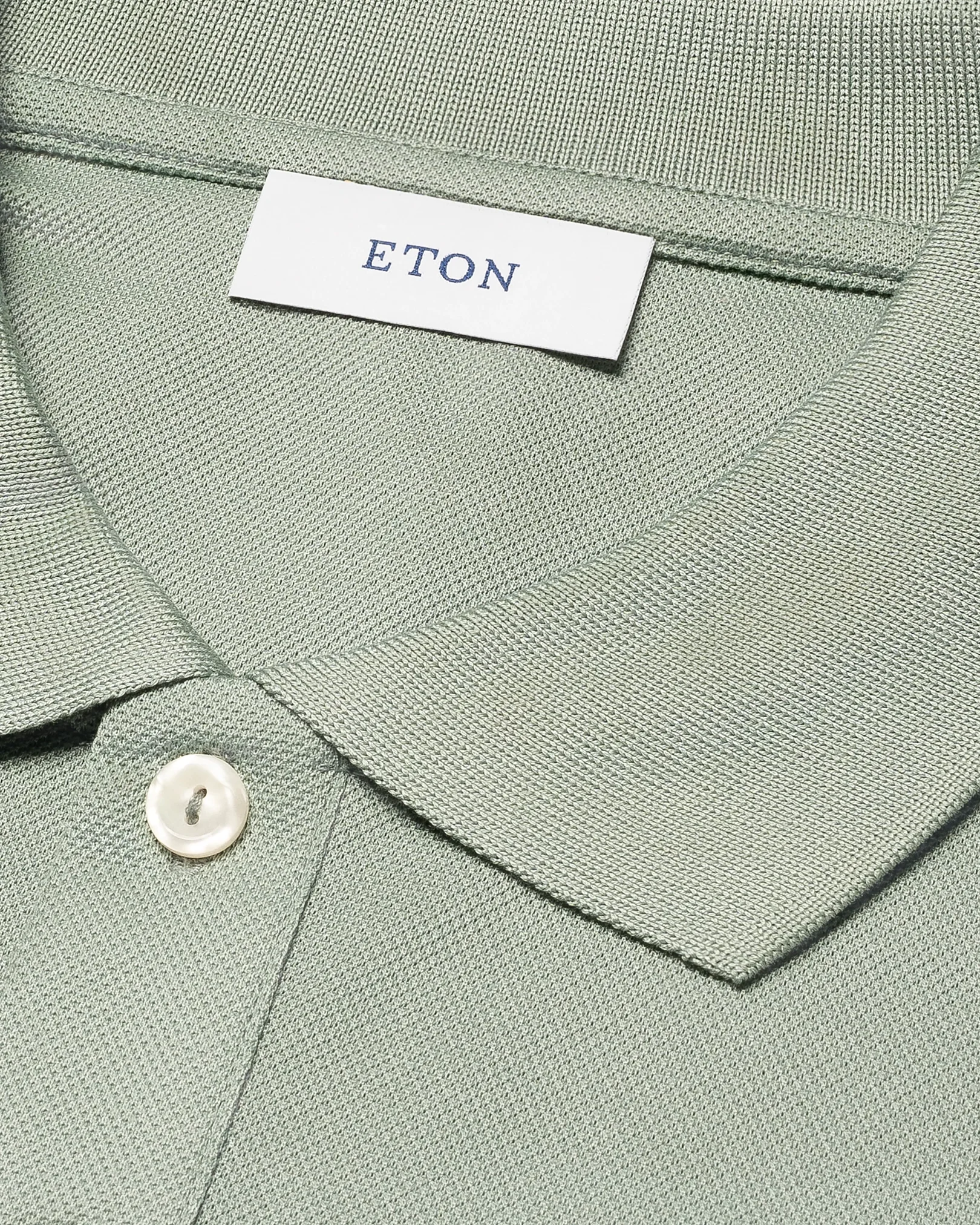 Eton - light green filo di scozia solid pique