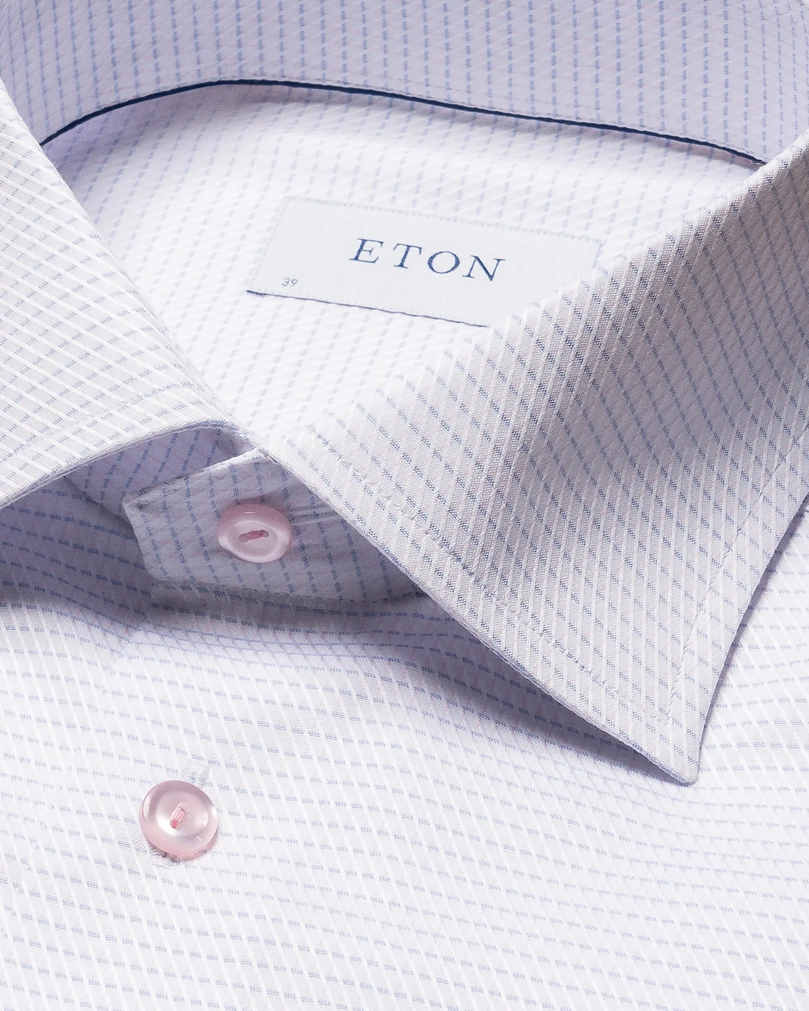 Eton - pink signature twill cut away collar single cuff contemporary fit