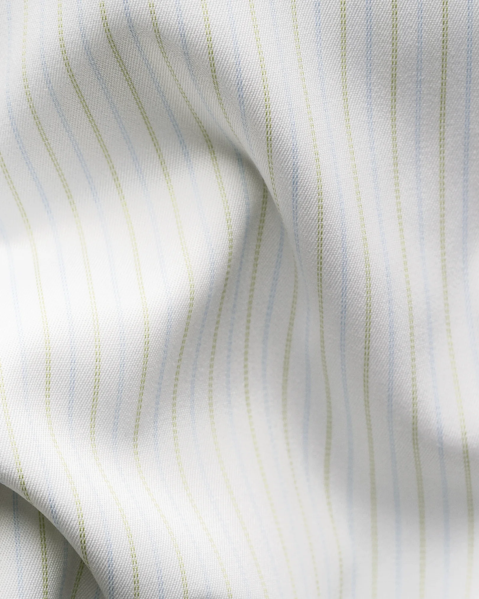 Eton - light green striped supima 120 shirt