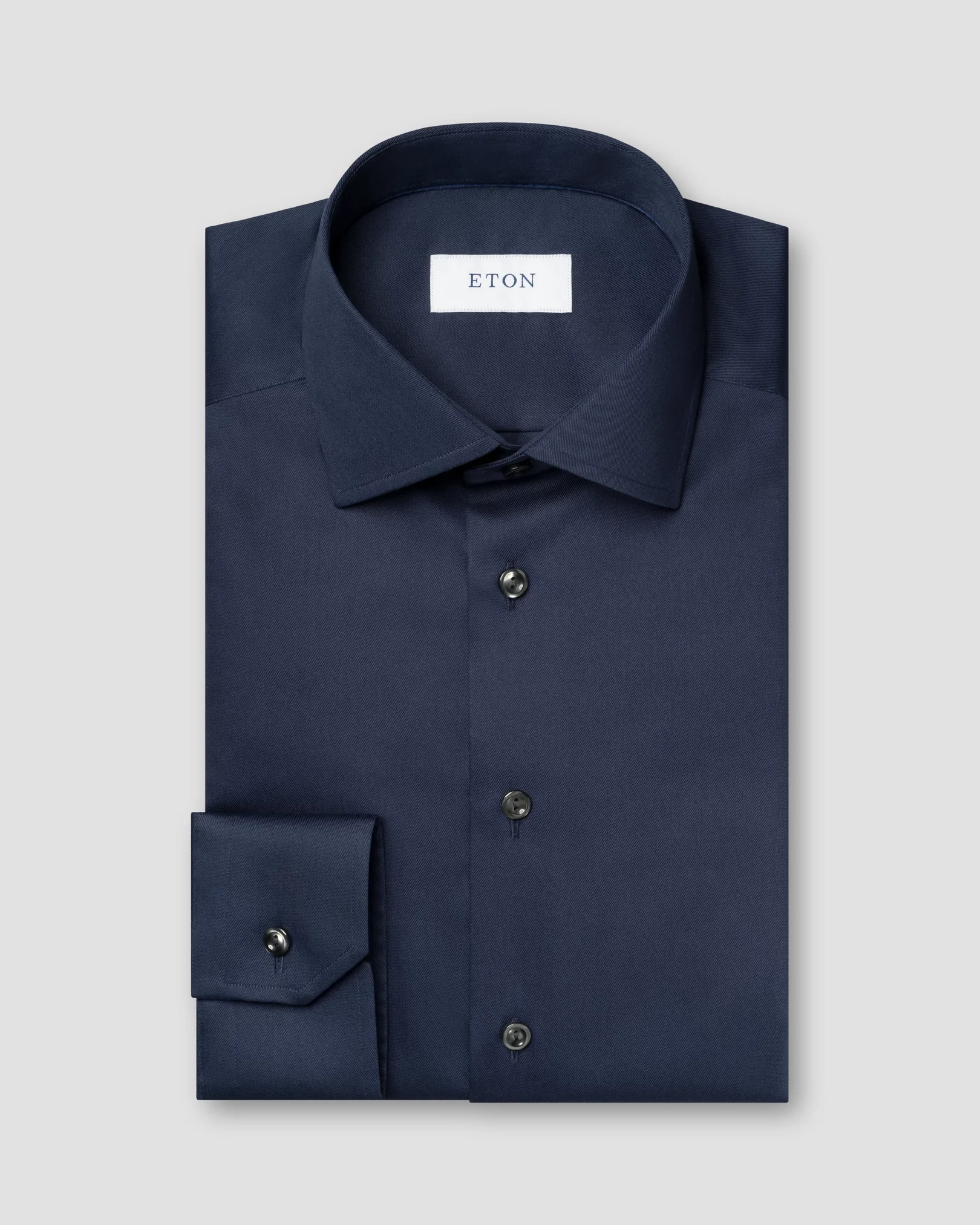 Navy blue Twill stretch Shirt