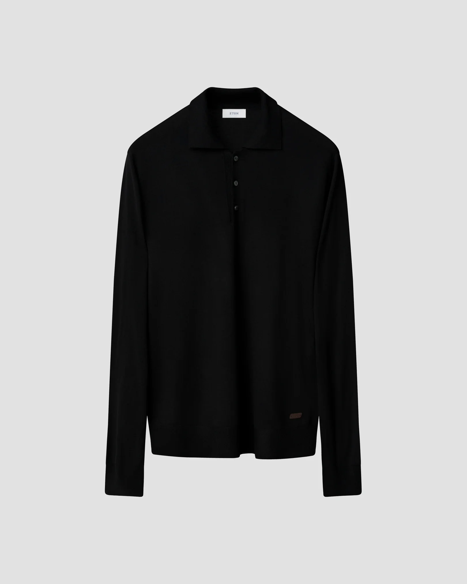 Eton - Fine Knit Polo Sweater