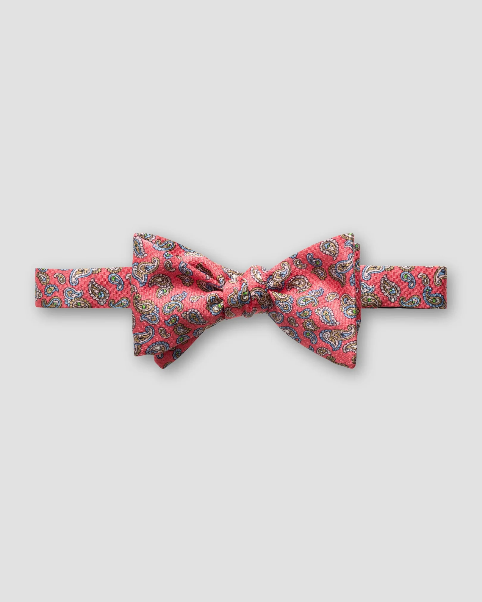Eton - red mini paisley bow tie self tied