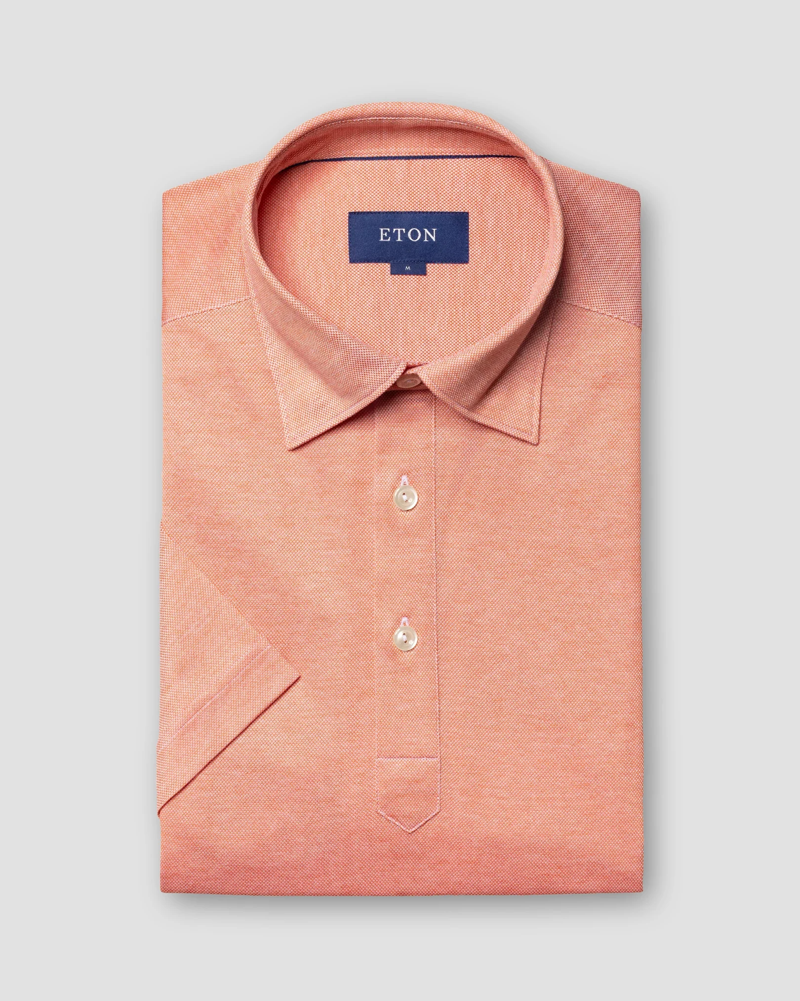 Eton - orange jersey buttonunder