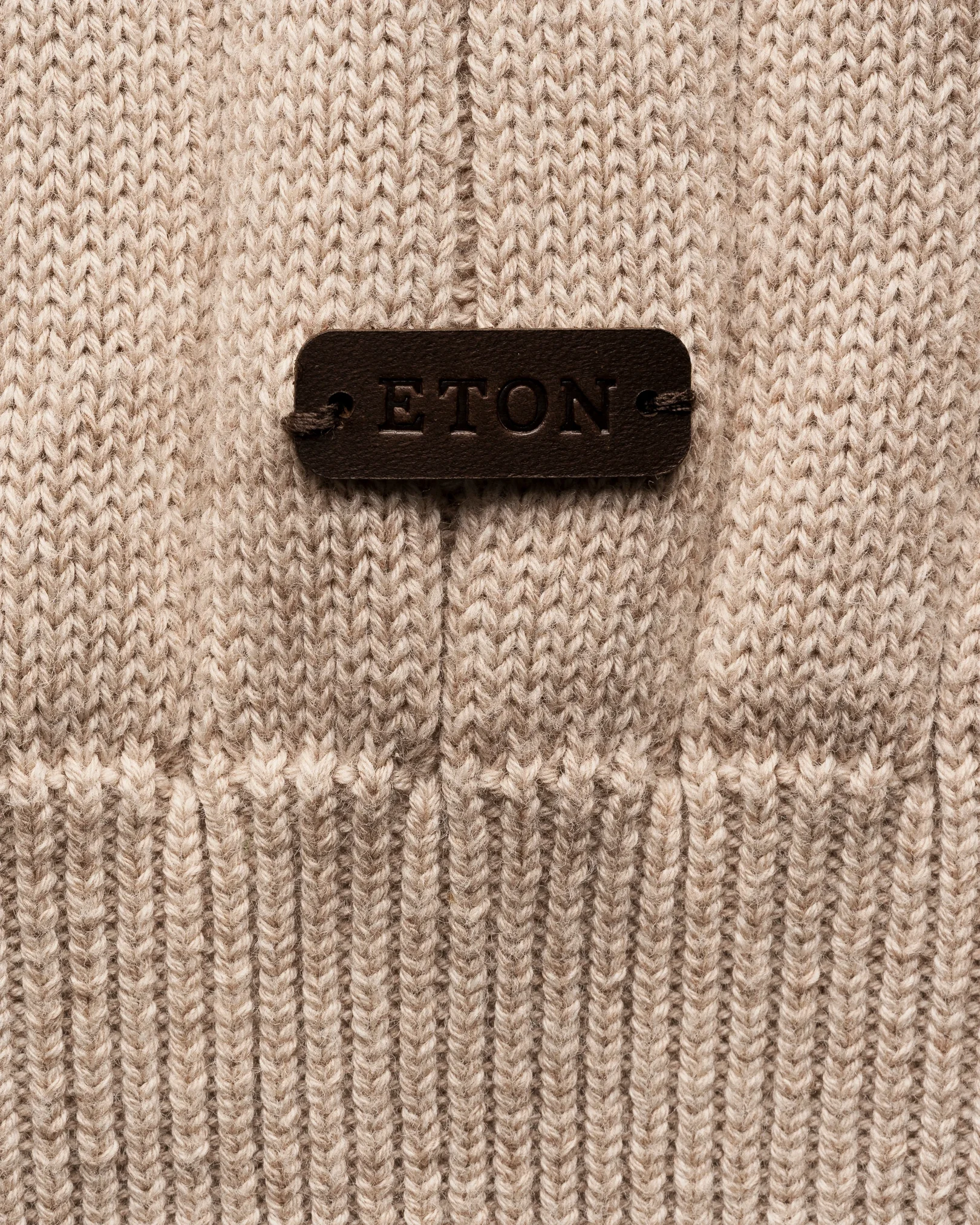 Eton - Cotton Structure Knit Crew Neck