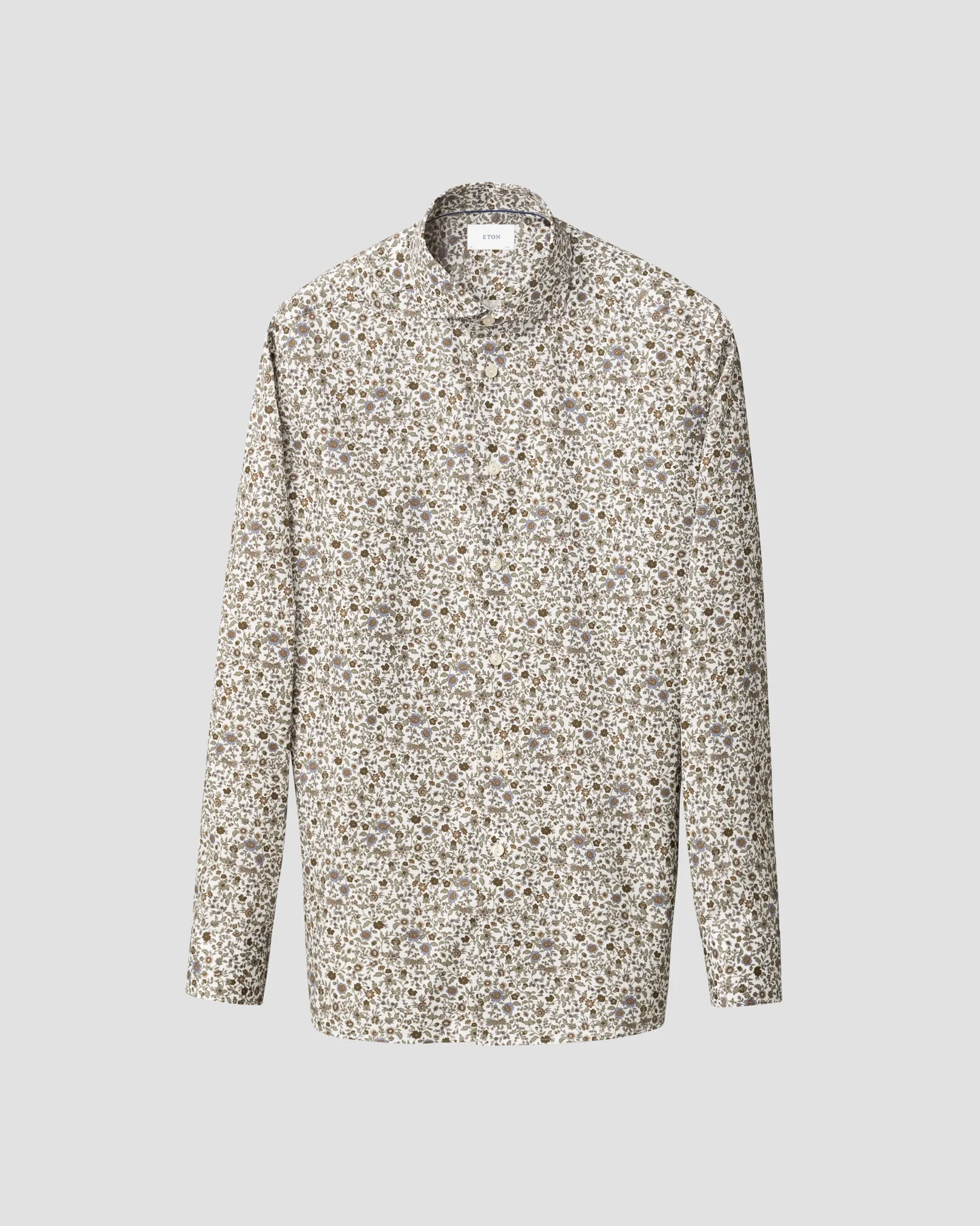 Eton - floral print signature twill shirt
