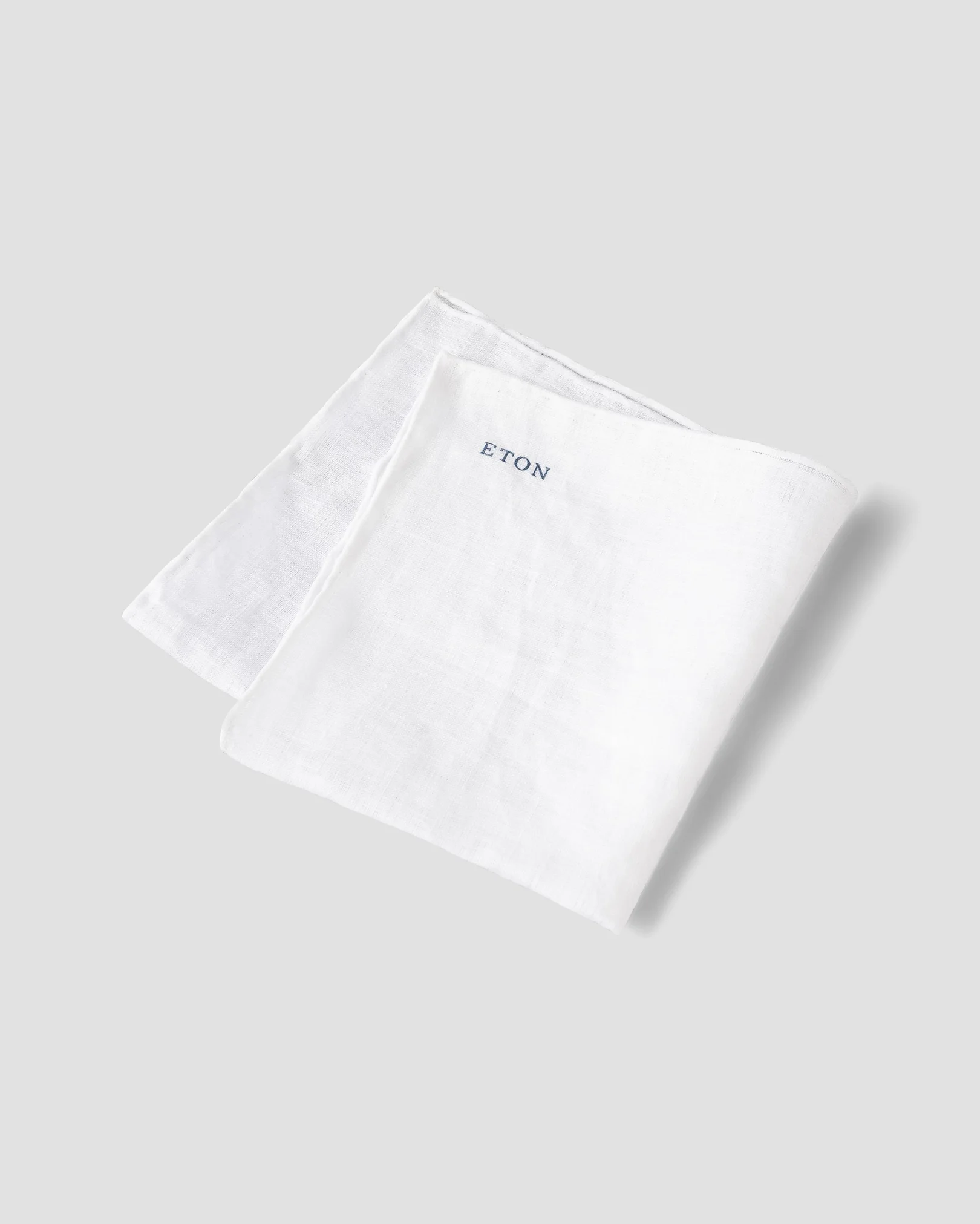 Eton - white linen pocket square