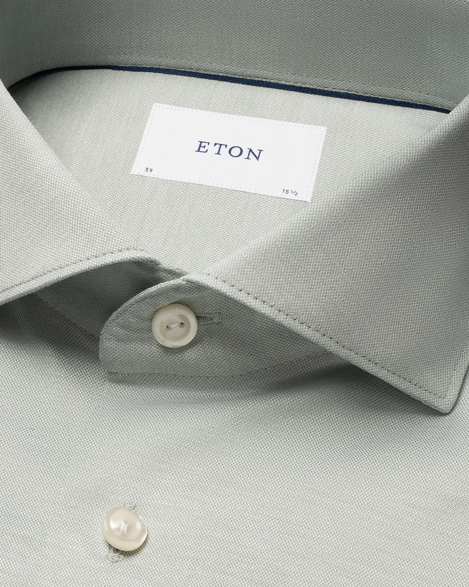 Eton - light green filo di scozia oxford shirt